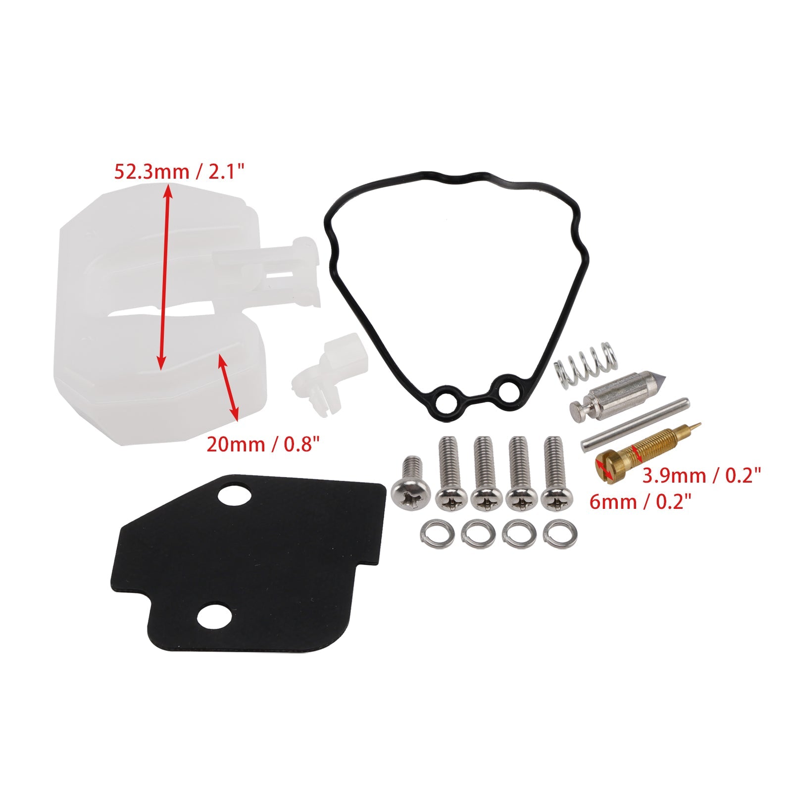 Carburetor Carb Rebuild Kit for Yamaha 25hp 25B WHS/L 2001-2010 61N-W0093-00