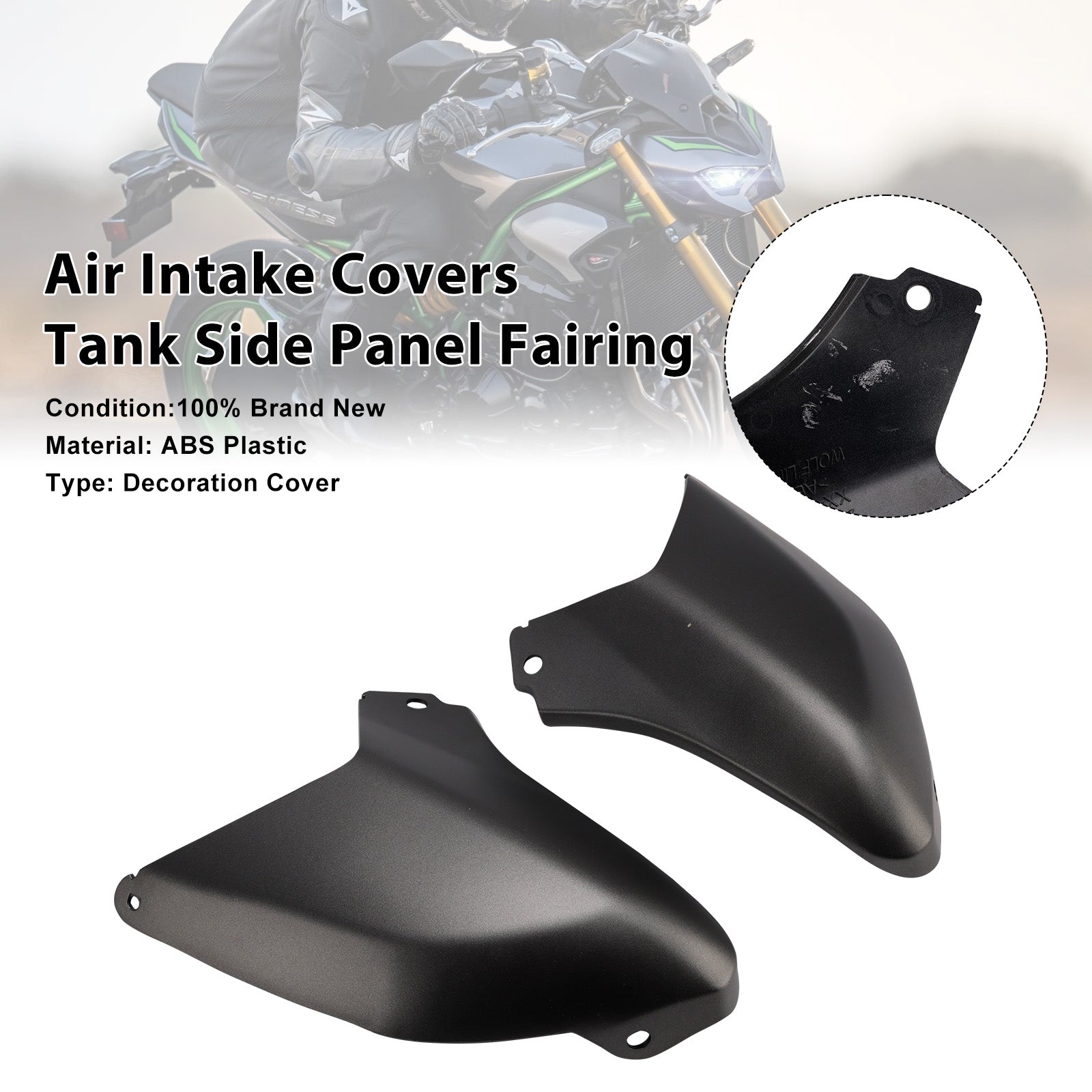 Air Intake Covers Tank Side Panel Fairing For 2025-2026 Kawasaki Z900