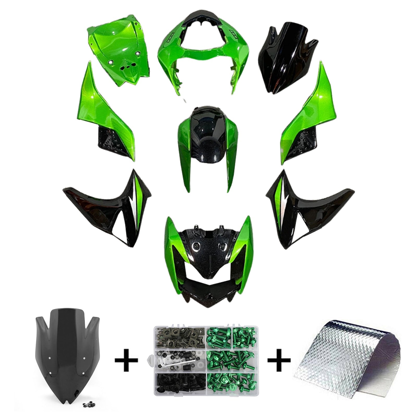 Kawasaki Z1000 2007-2009 Fairing Kit Bodywork Plastic ABS