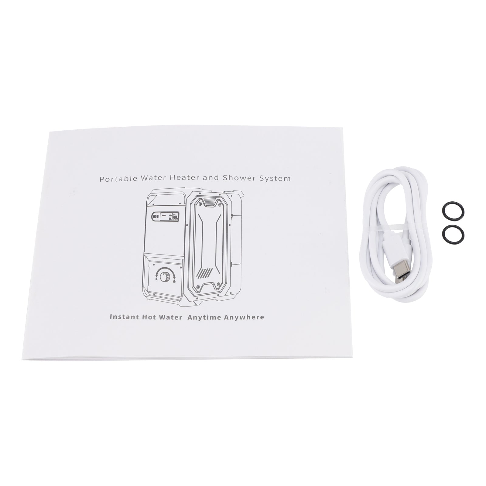 Portable Water Heater For RV Camping 7800mAh 3.3h Rechargeable Camping Cleaning