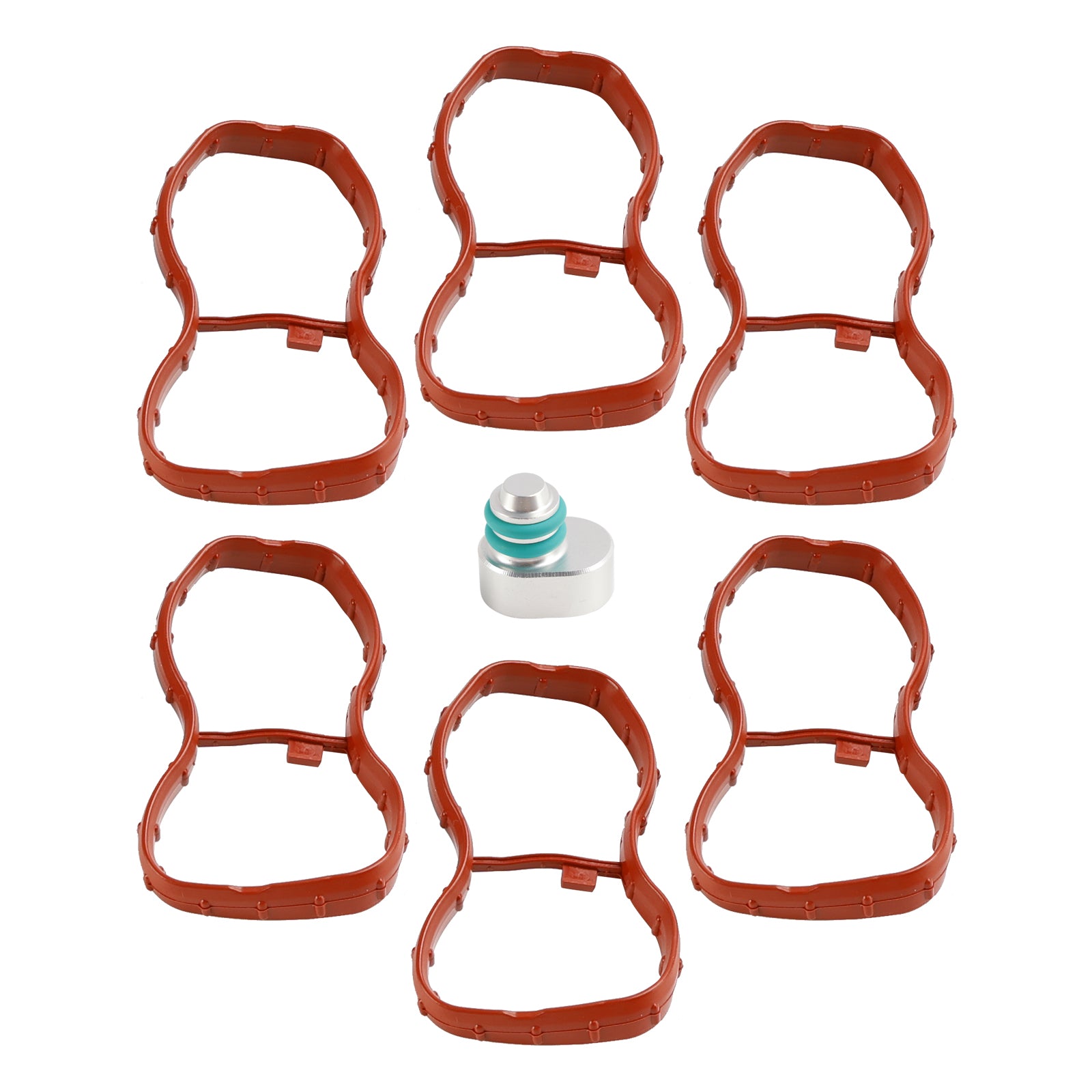 6PCS 섭취 매니 폴드 개스킷 1167807480 FIT BMW E90-93 F10 F11 F07 X5 X6 N57