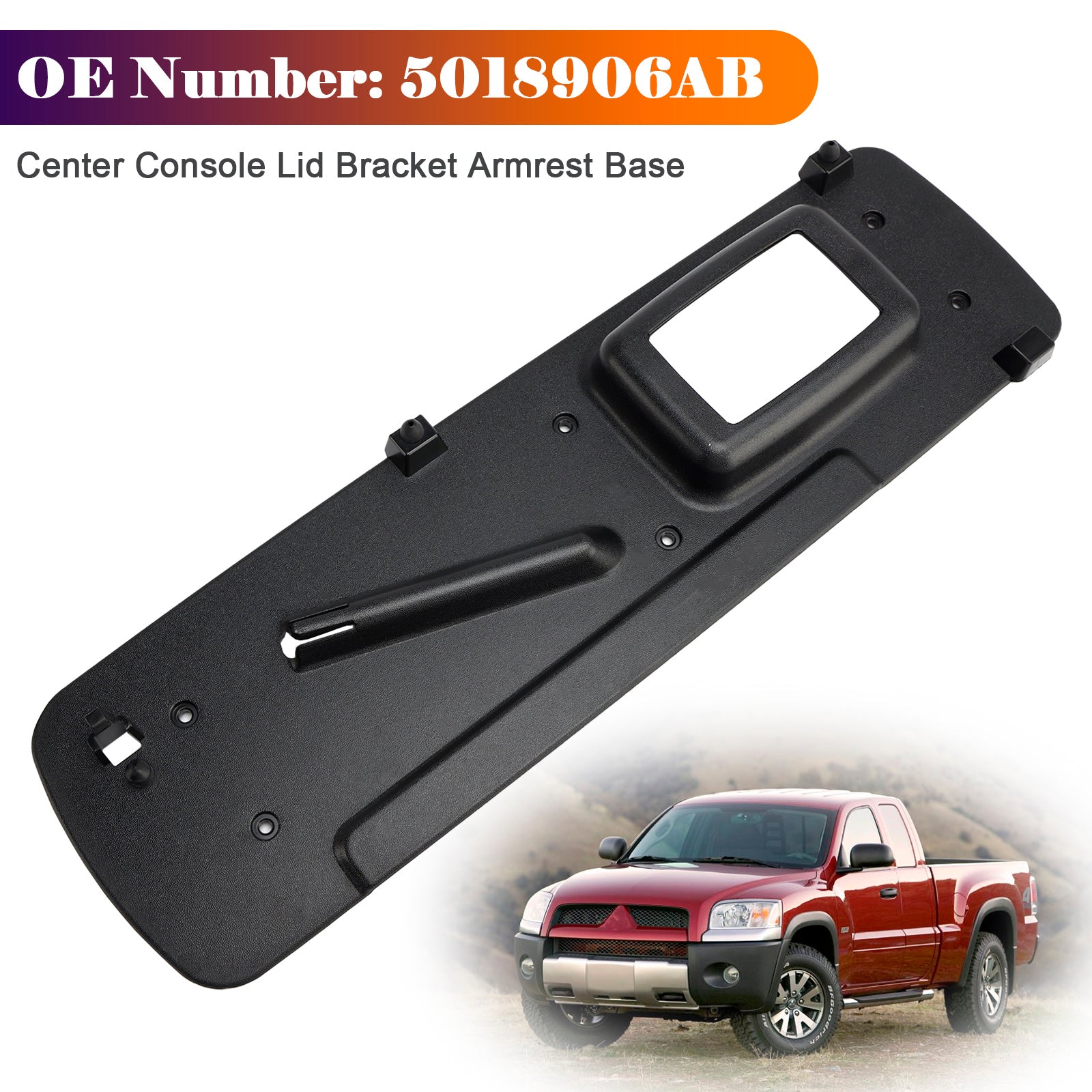 Center Console Lid Bracket Armrest Base 5018906AB For Dodge Dakota Durango