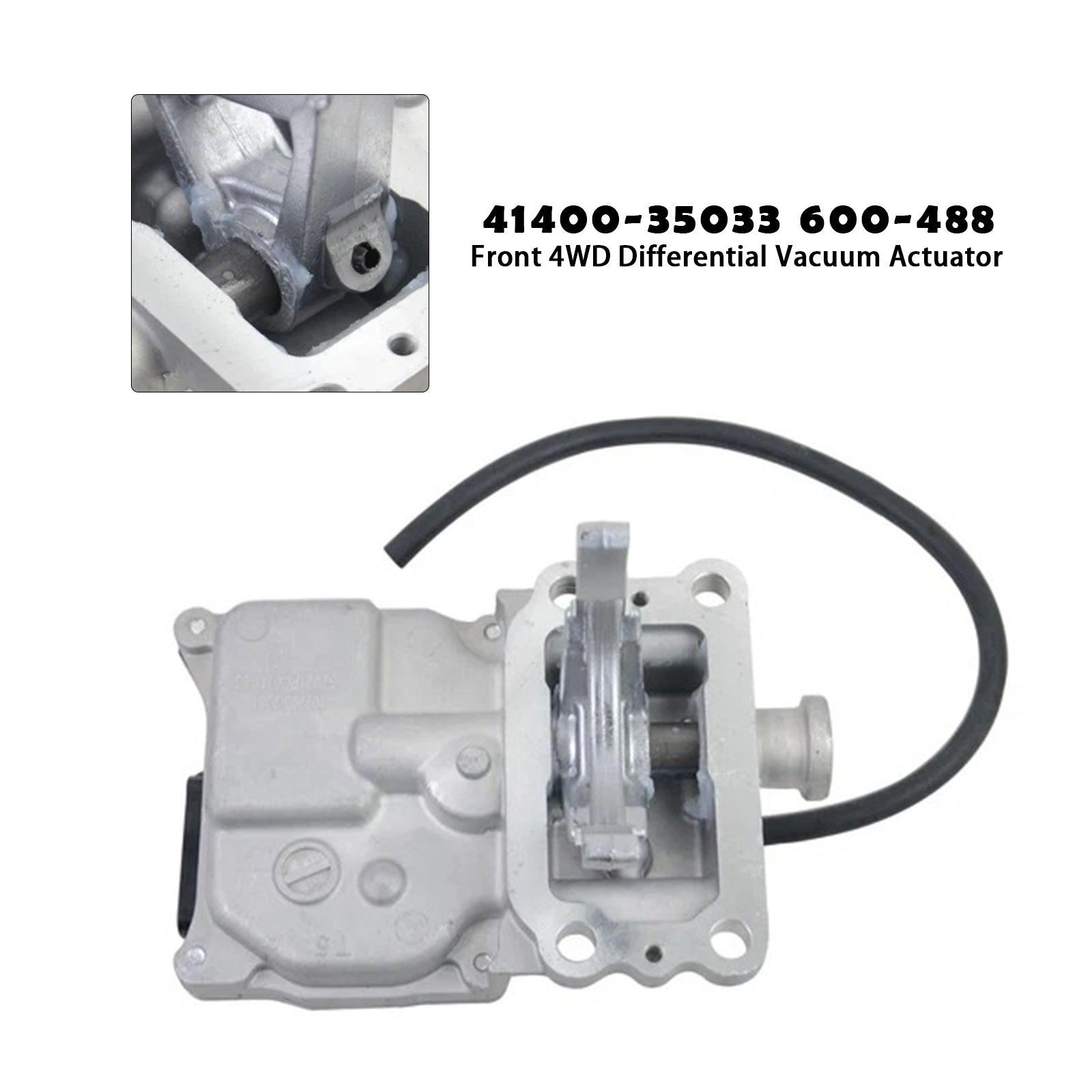 2003-2019 Toyota 4Runner 4.0L V6 & 2.7L L4 Front 4WD Differential Vacuum Actuator 41400-35034
