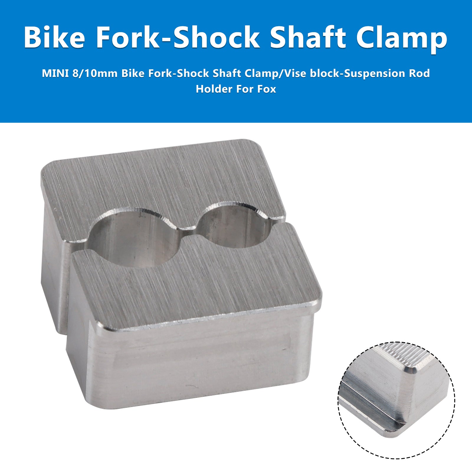 MINI 8/10mm Bike Fork-Shock Shaft Clamp/Vise block-Suspension Rod Holder For Fox