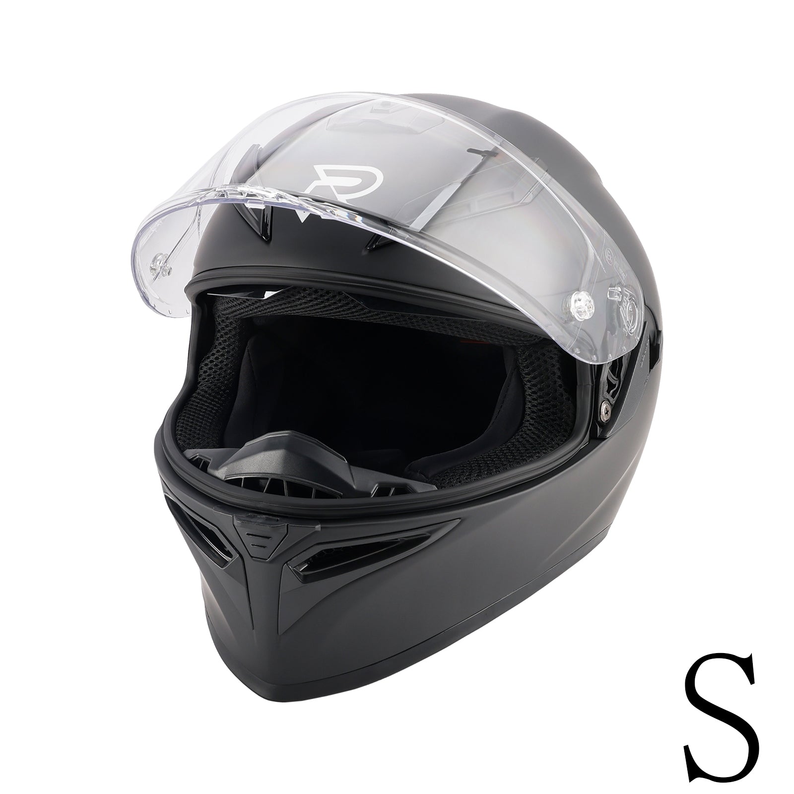 DOT Motorcycle Helmet Adult Street Full Face Orange Matte black