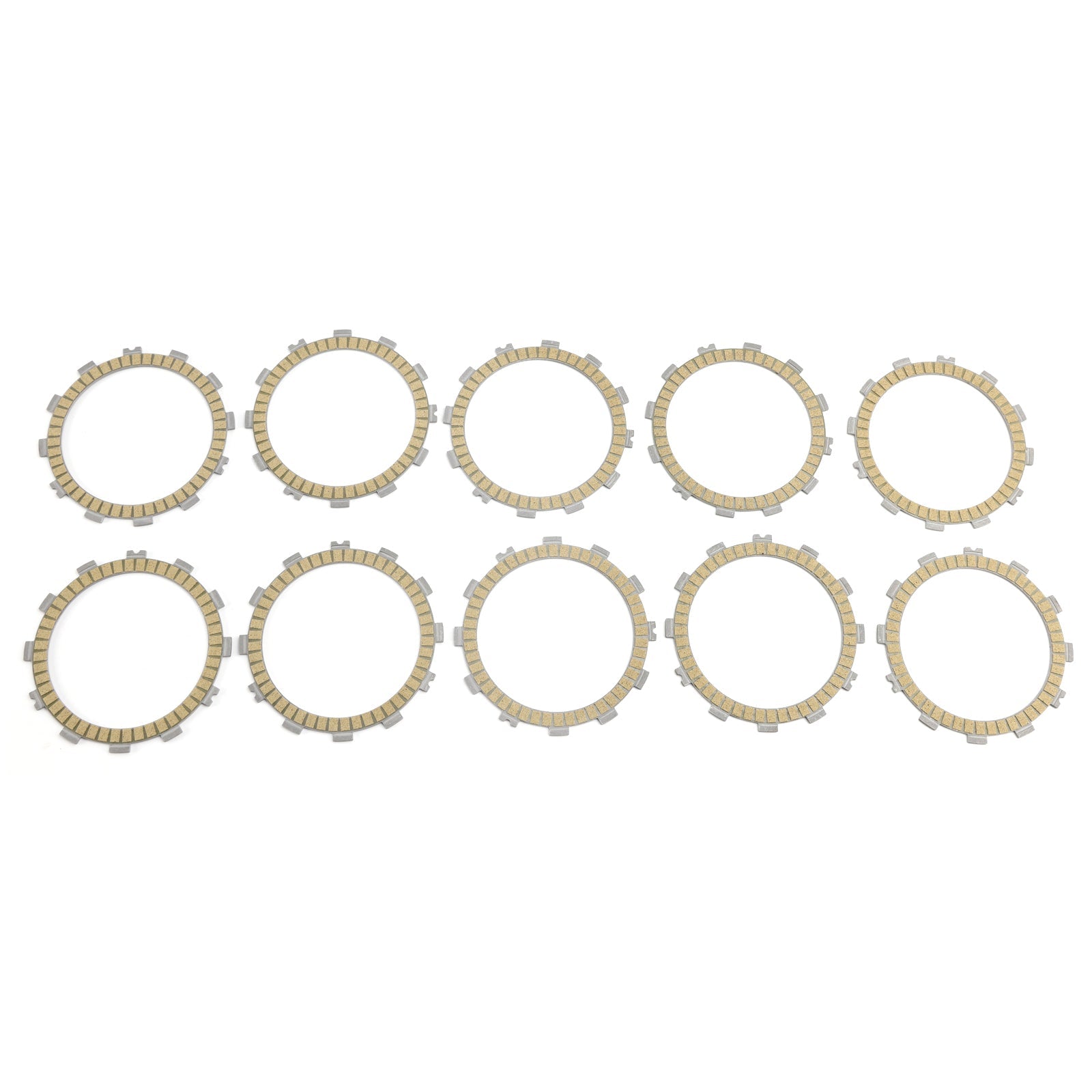 10x Clutch Friction Plates (Without Clutch Plate) Kit for Suzuki GSXR1000 2001-2004 GSX-S1000 2015-2017