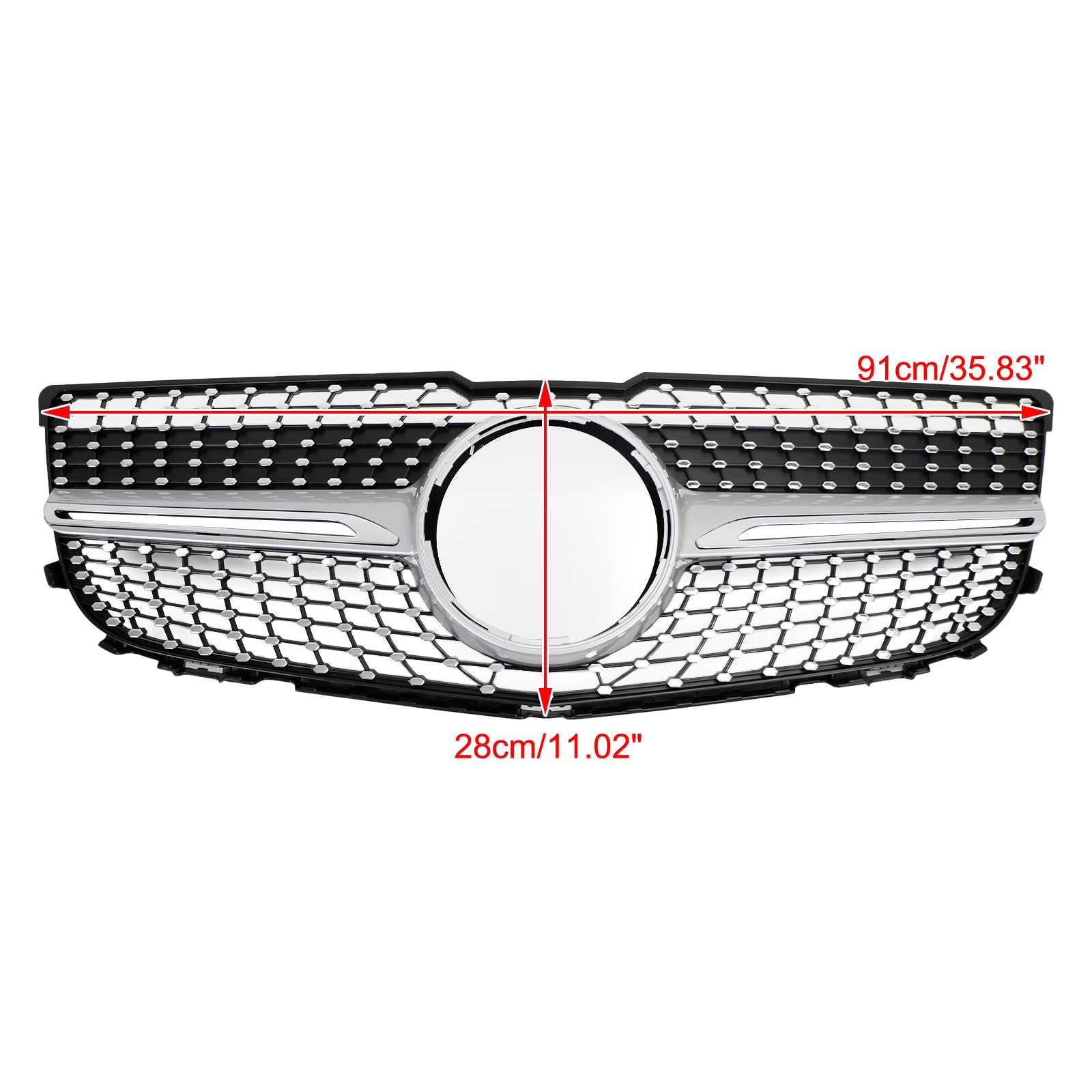 Front Bumper Grille Grill Fit Mercedes Benz X204 GLK-Class 2013-2015 Diamond