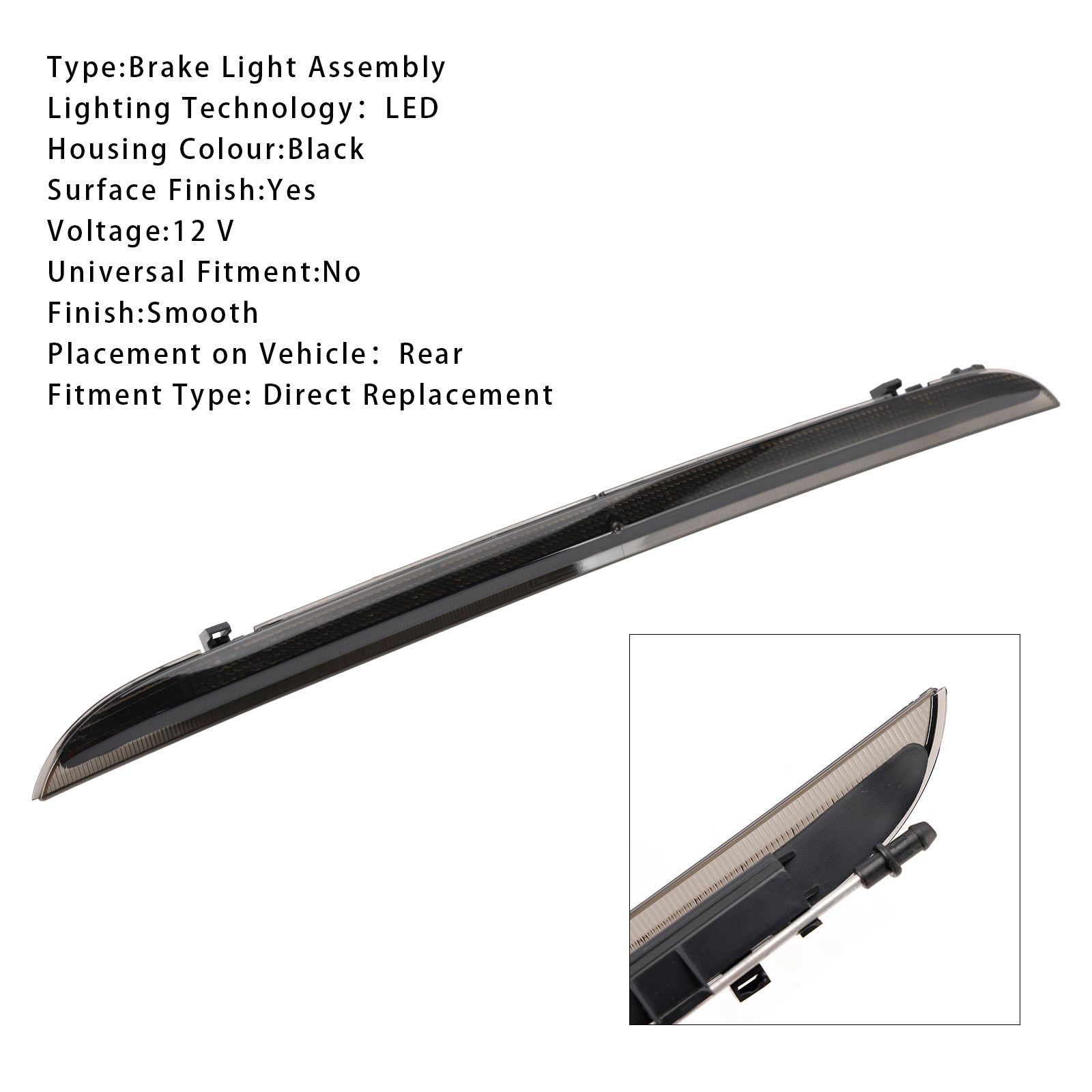 2003-2010 VW Touareg(7LA, 7L6, 7L7) Rear Third Brake Light LED Tail Stop Lamp 7L6945097B