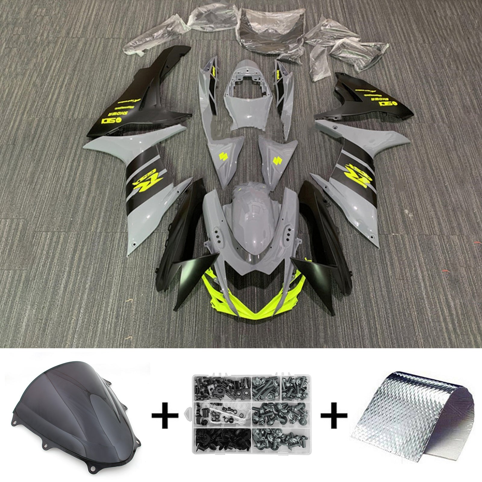 Amotopart Suzuki GSXR 600/750 2011-2024 K11 Fairing Kit Bodywork Plastic ABS