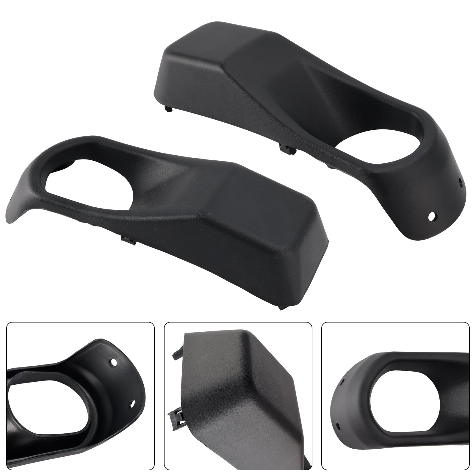 2018-2025 Jeep Wrangler JL Gladiator Pair Fog Light Bezel Trim 68295558AA