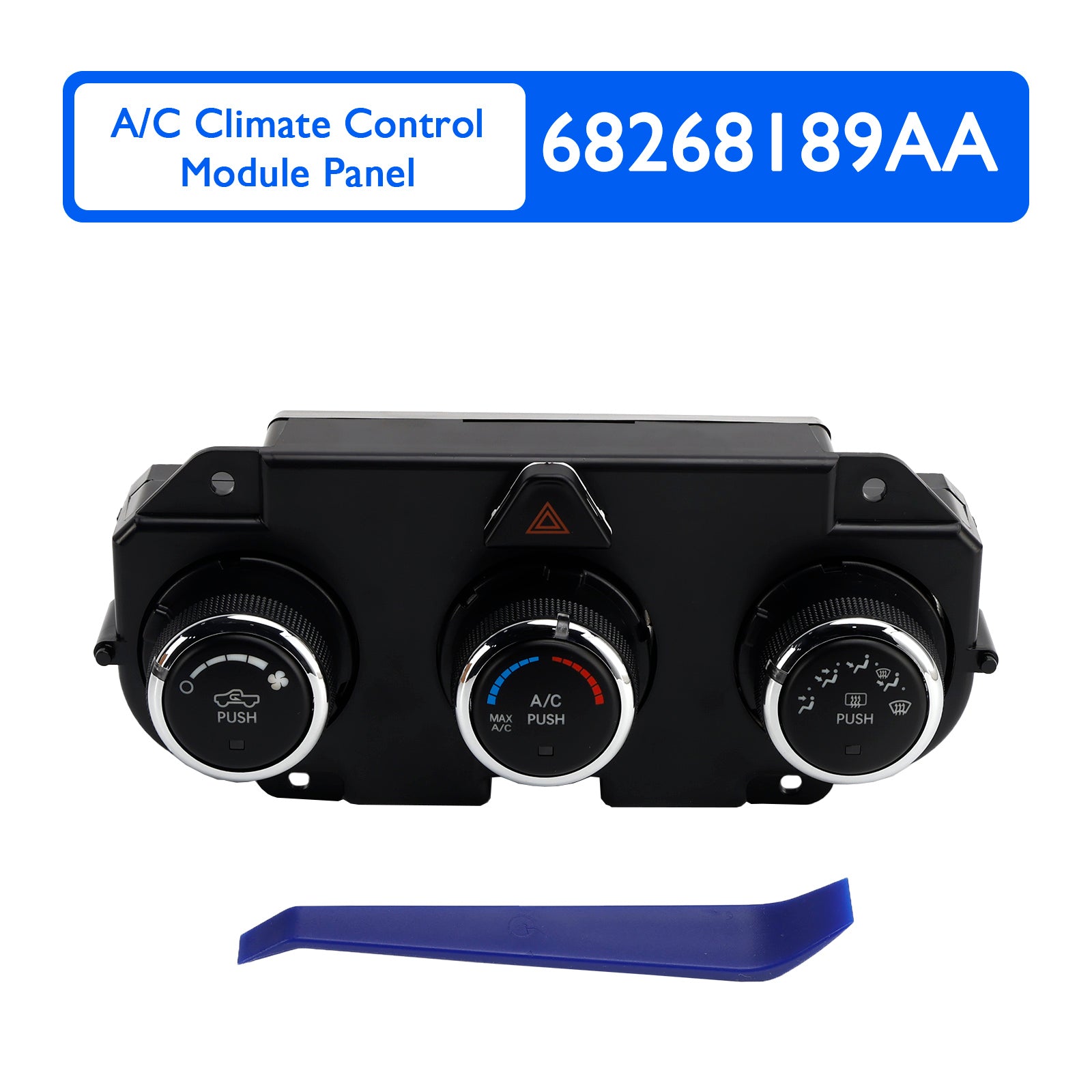 A/C Climate Control Module Panel 68268189AA for Dodge RAM 1500 2500 2013-2018