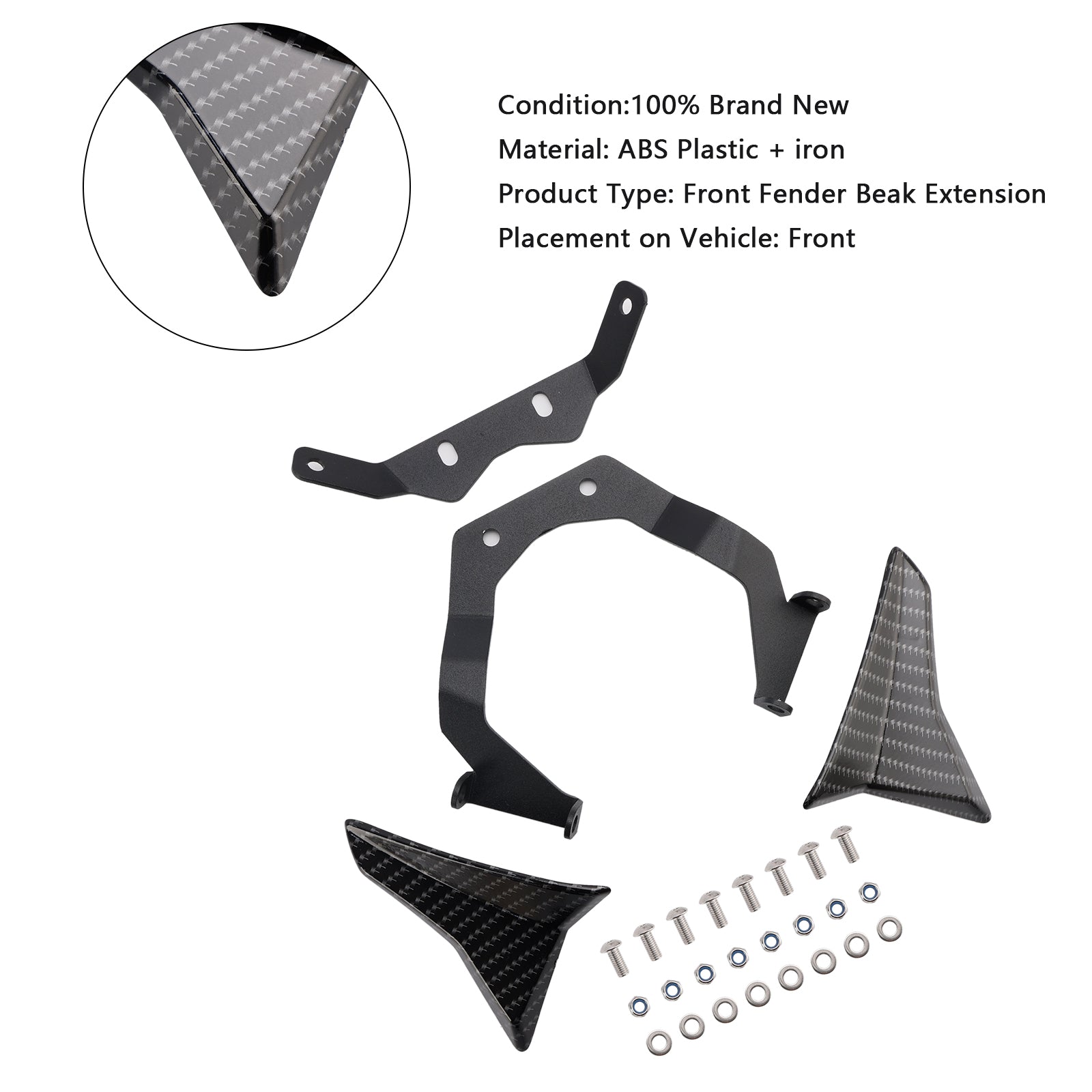 Front Beak Extension Nose Lower Wing For Honda CB750 Hornet 2023-2024