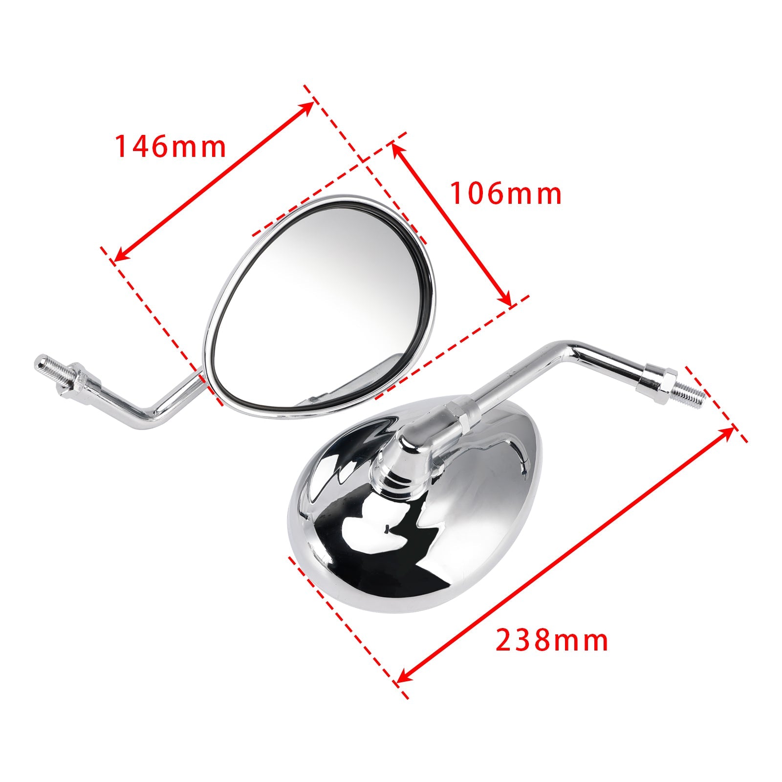 Rear View Mirror Set For Indian Scout Sixty Bobber Springfield Dark Horse 16-25