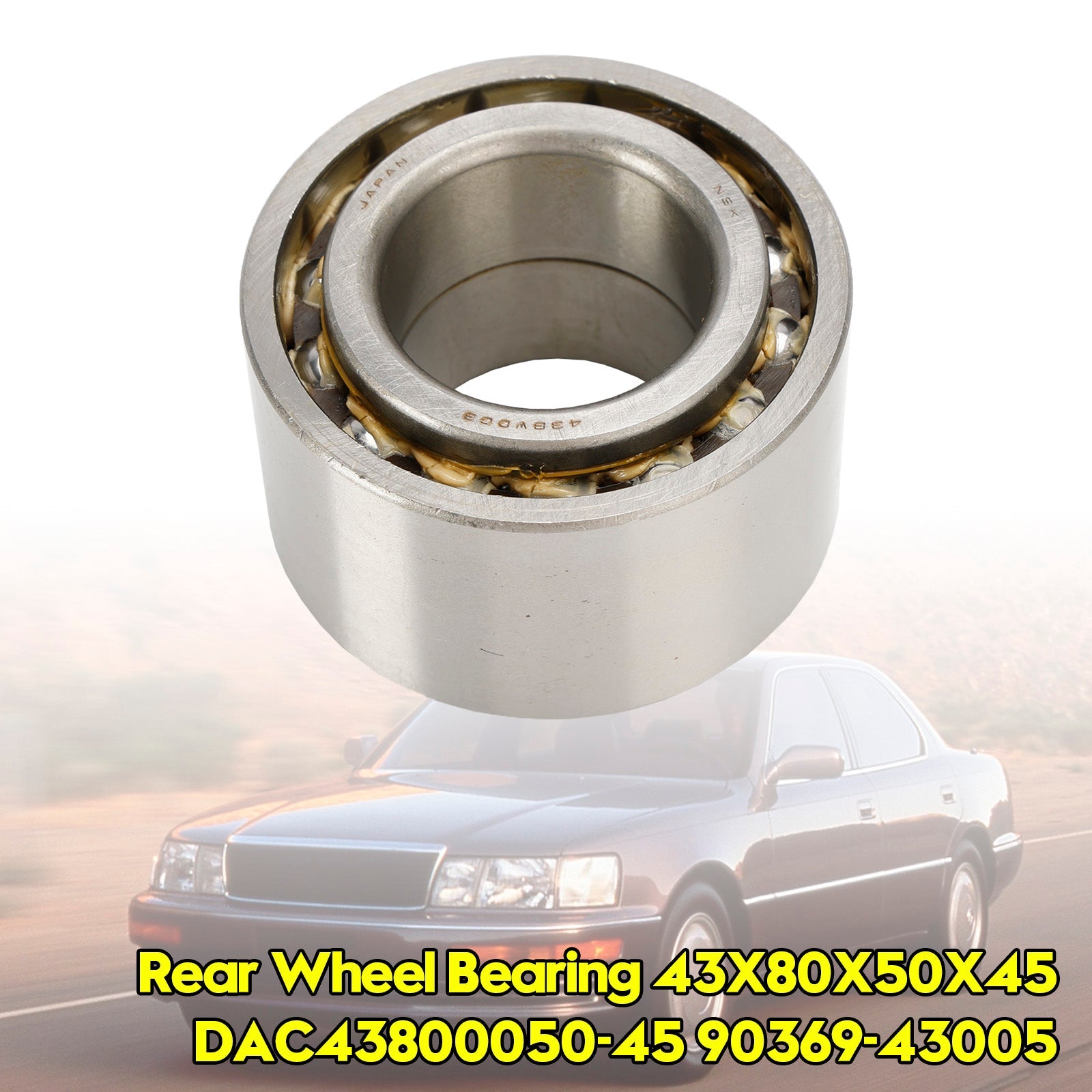 1991-1997 Toyota Aristo JZS147 UZS143 4WD Rear Wheel Bearing 43X80X50X45 DAC43800050-45 90369-43005