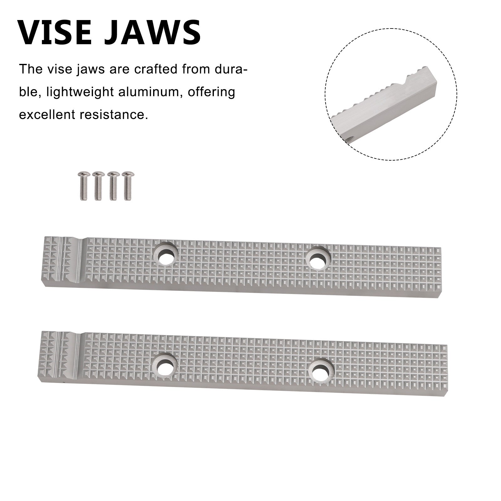 An Fitting Vise Jaw for most Older USA Models 6 1/2" Reversable Gray Vises for Craftsman