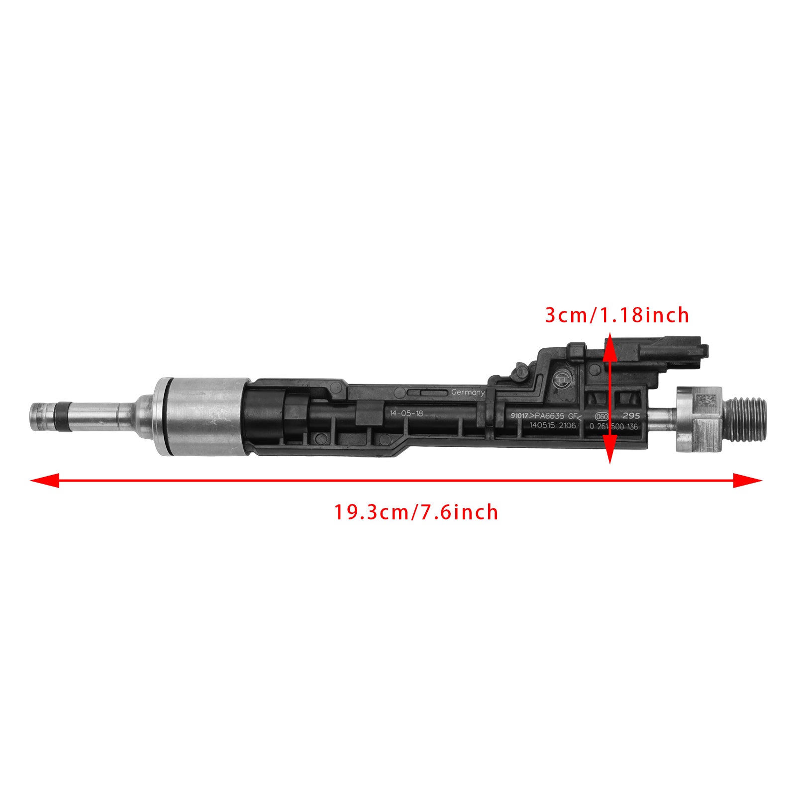4Pcs Fuel Injector For BMW F10 M5 F06 F07 F12 F13 F15 X5 0261500136 13647599876