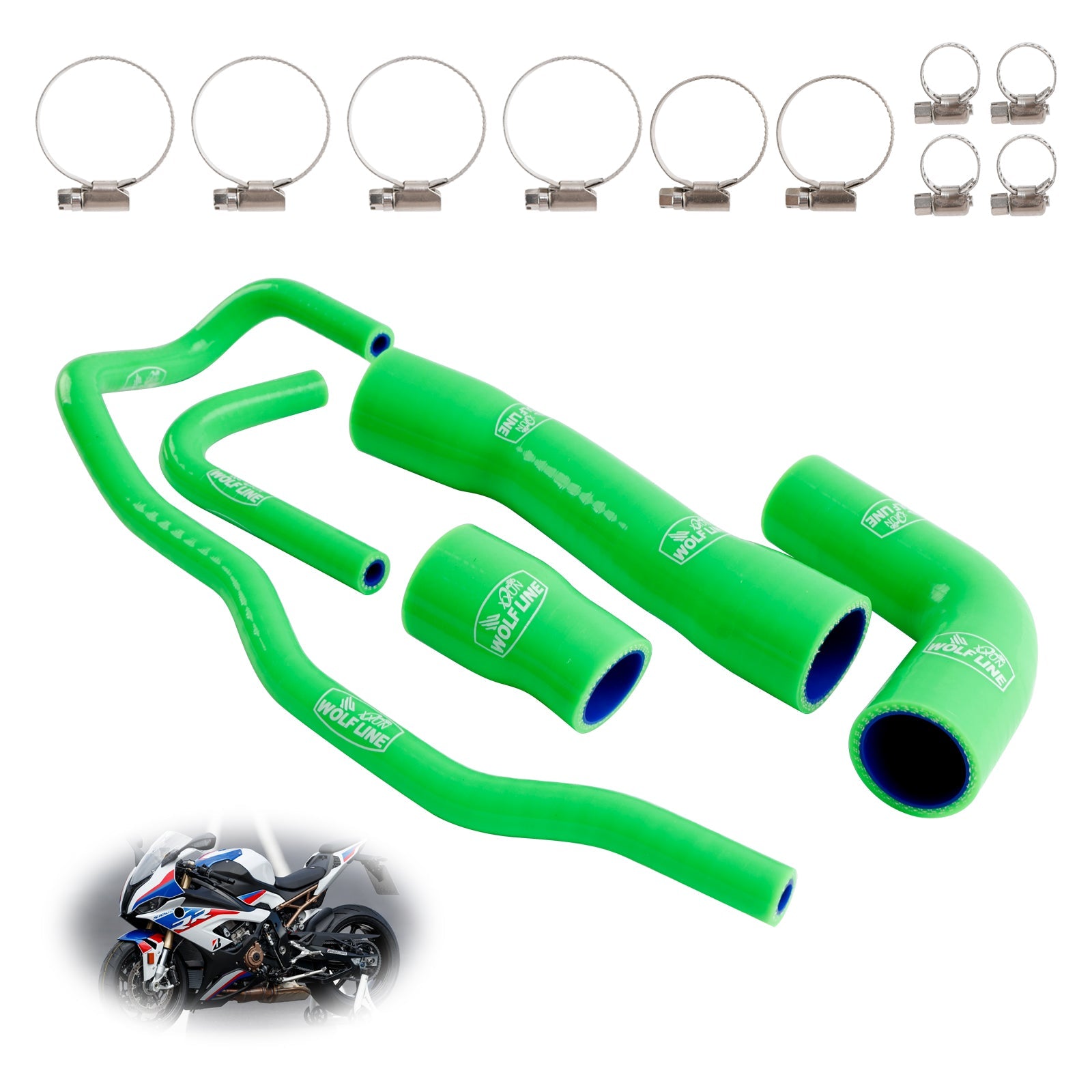Silicone Radiator coolant Hose kit For BMW S1000RR 2019-2023
