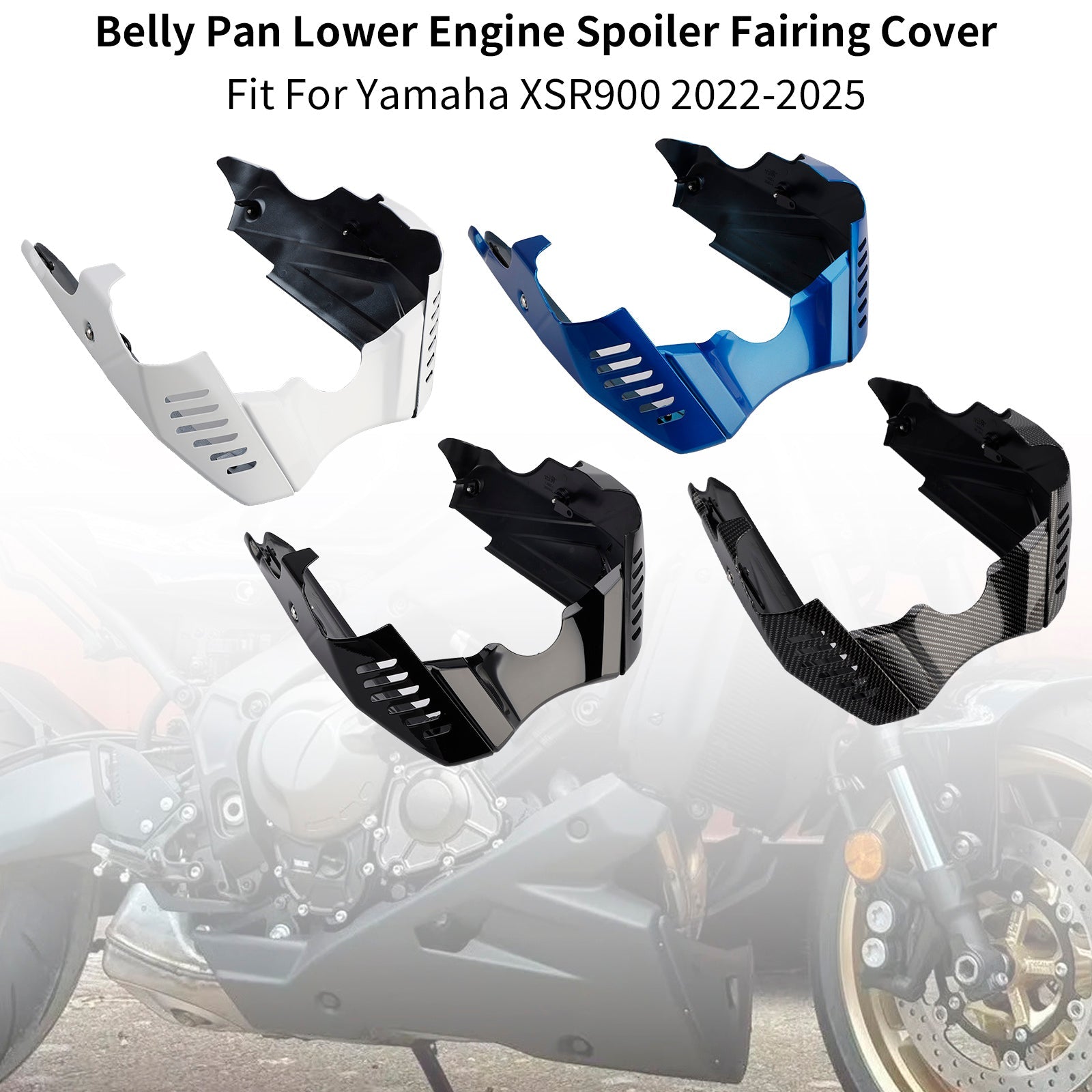 2022-2025 Yamaha XSR900 Belly Pan Lower Engine Spoiler Fairing Cover