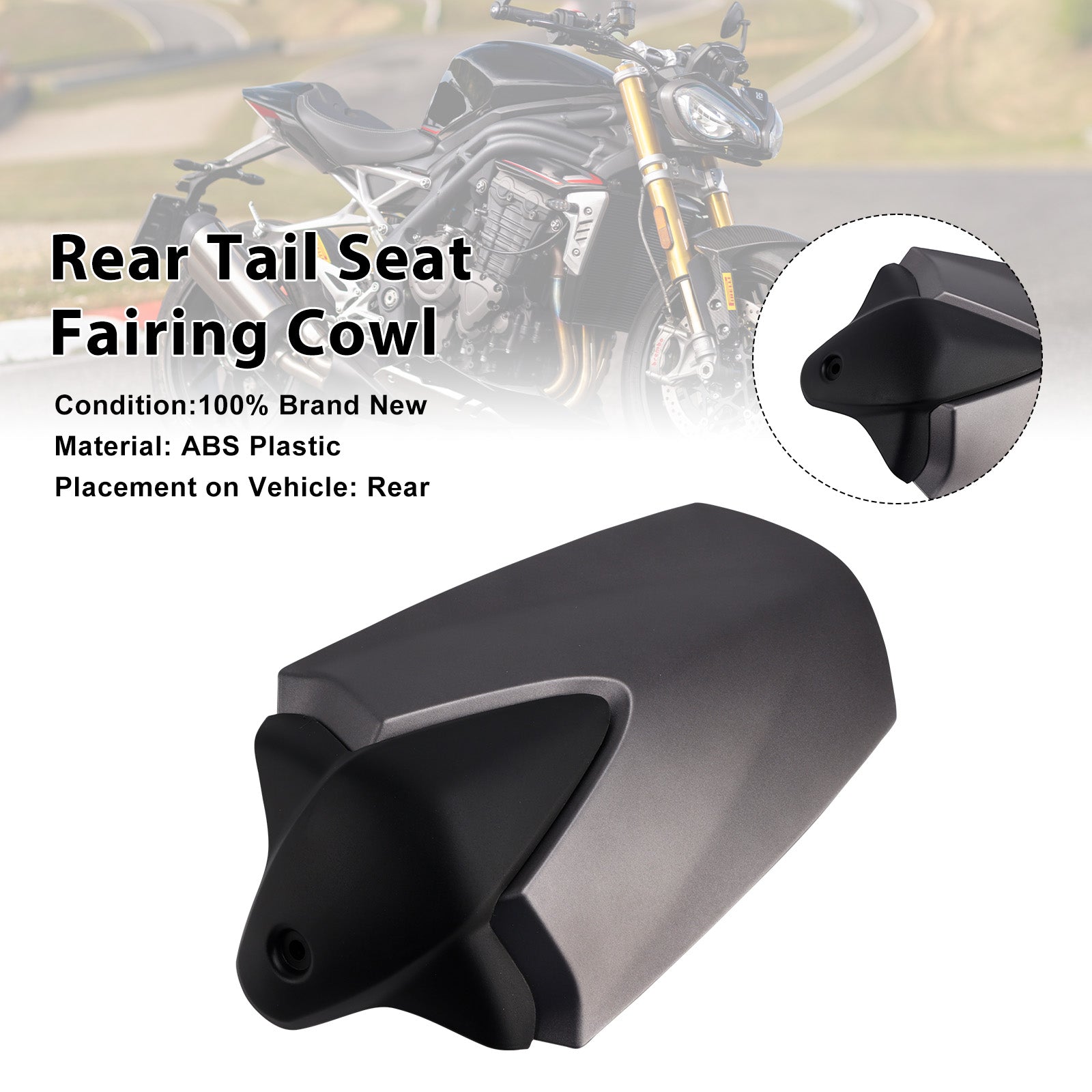 2021-2024 For Speed Triple 1200 RS Rear Tail Seat Fairing Cowl Cover