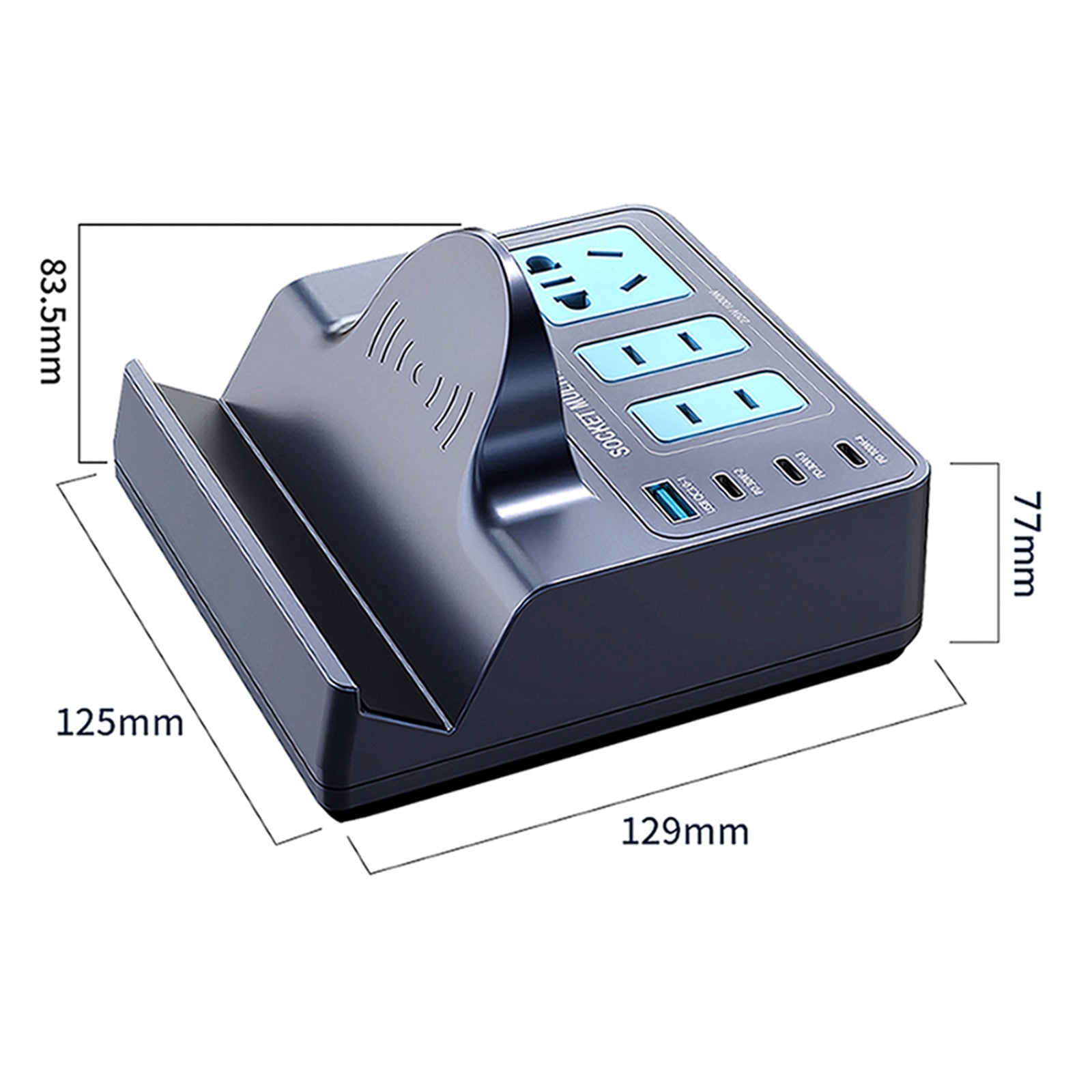 140W Smart Wireless Fast Charging Socket High Power PD100W Notebook QC Charging