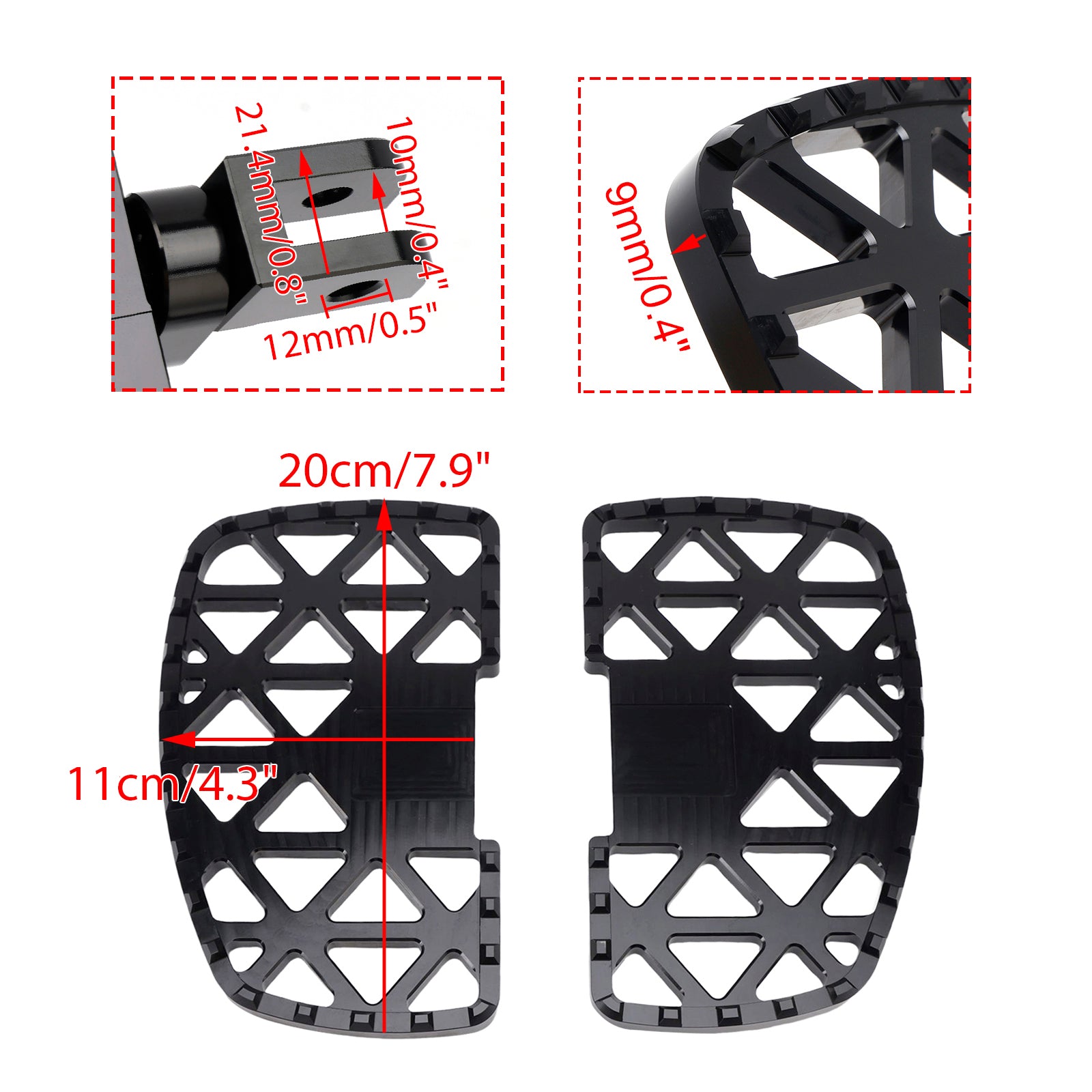 2024-2025 BMW R12 R12S Front Footrests Foot Pegs