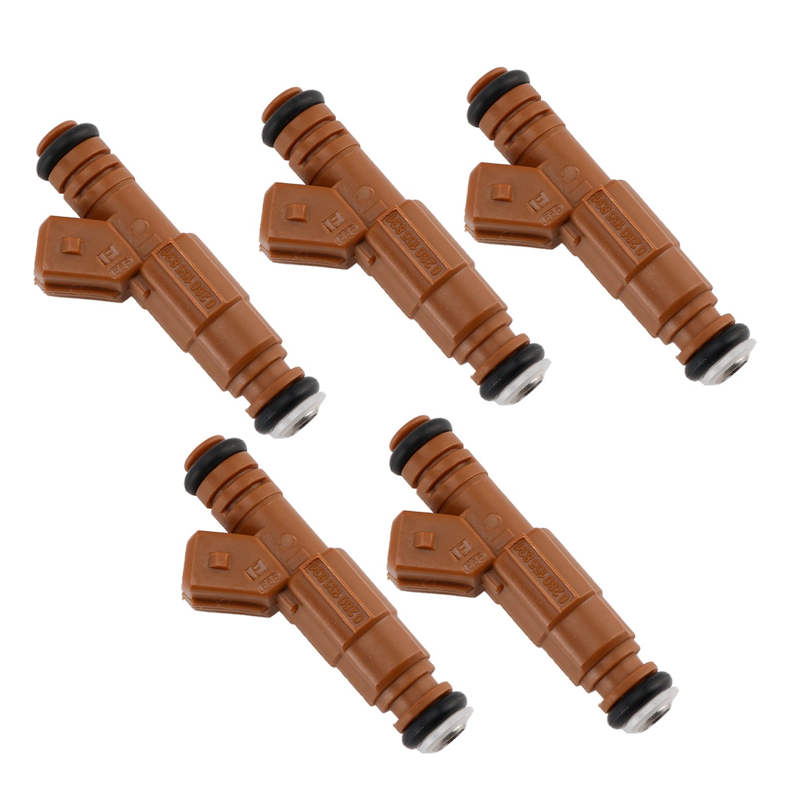 5PCS Fuel Injector 0280155831 Fit Volvo S60 S80 C70 XC90 2.4L 2.5L 1998-2009