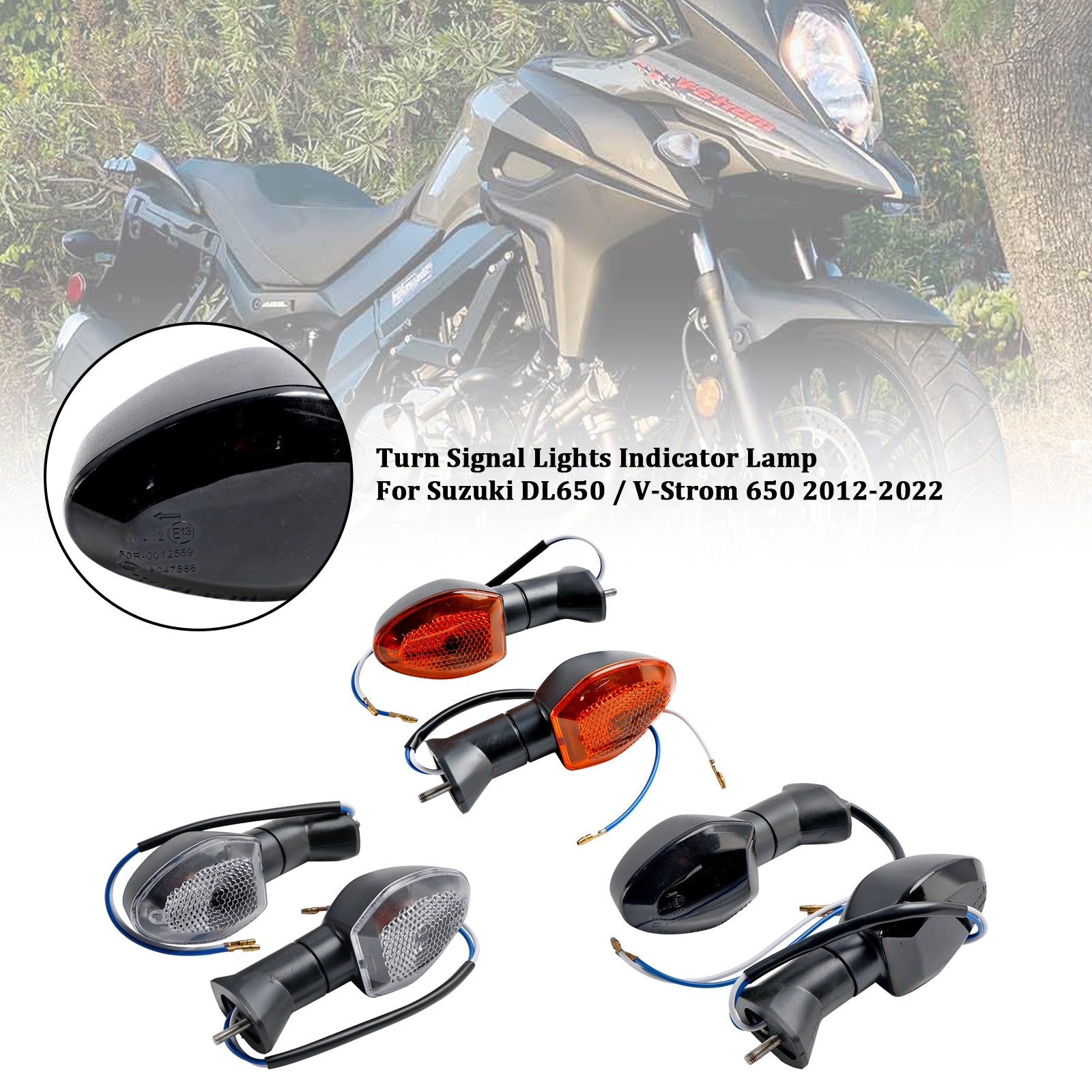 Turn Signal Lights Indicator Lamp For Suzuki V-Strom 650 1000 1050 GSX-S 750