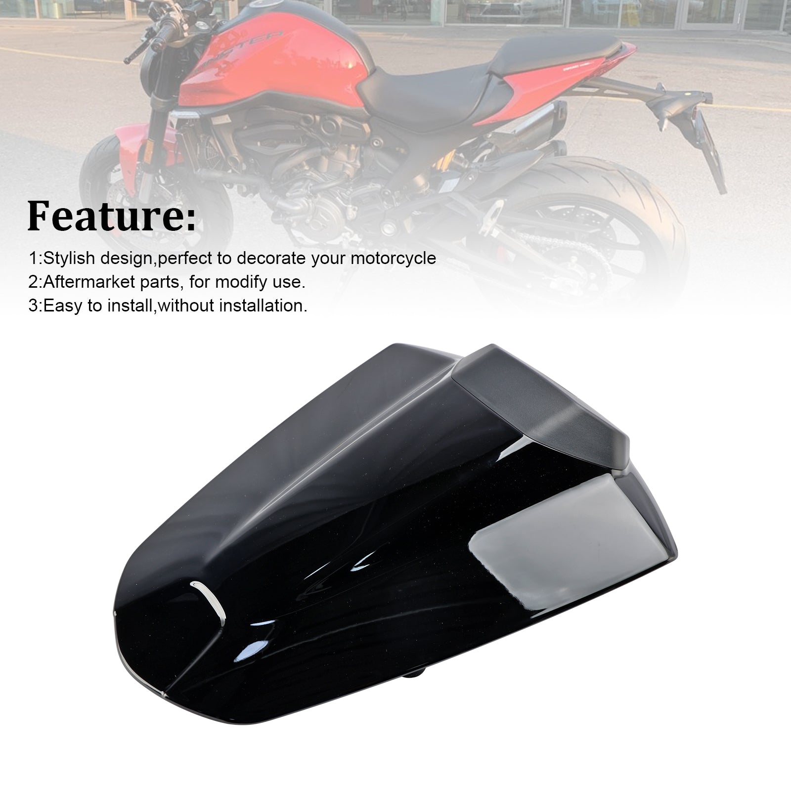 Tail Rear Seat Cover Fairing Cowl For Ducati Monster 950 937 2021-2024