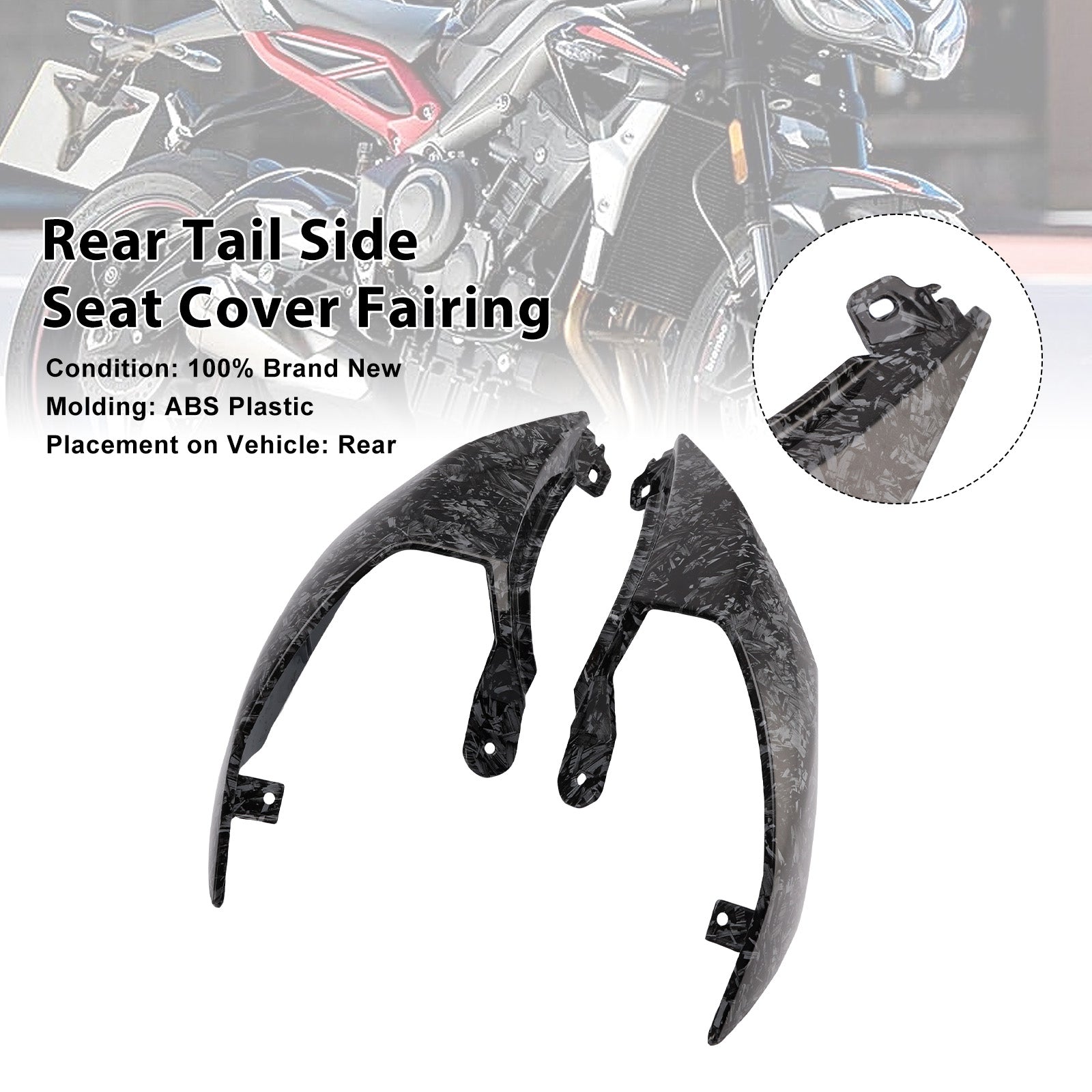 2020-2025 Street Triple 765 R RS Rear Tail Side Seat Cover Fairing