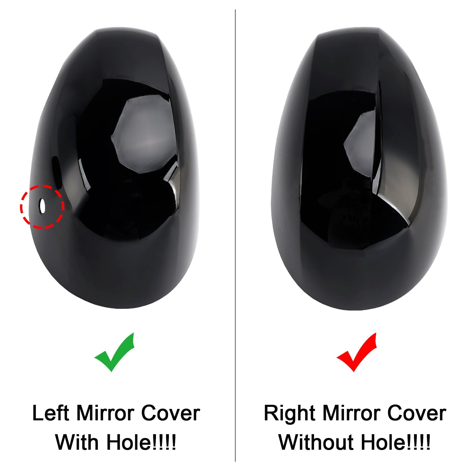 Left& Right Mirror Cover for MINI Cooper F54 F55 F56 F57 2020-2024