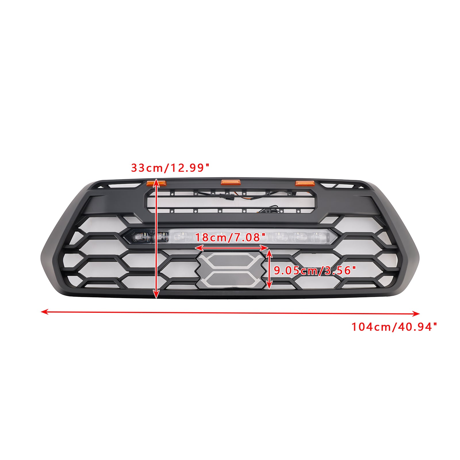 2016-2023 Toyota Tacoma W/ LED Light Front Bumper Grill Grille