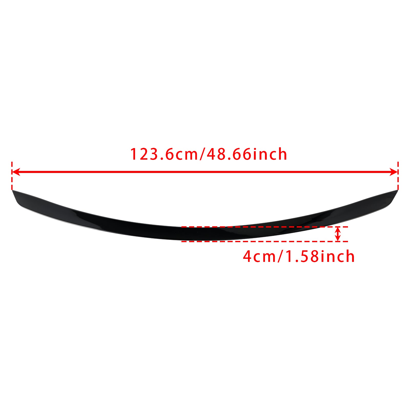 Gloss Black Rear Boot Spoiler For Mercedes E Class W213 2016-2020 E63S Style