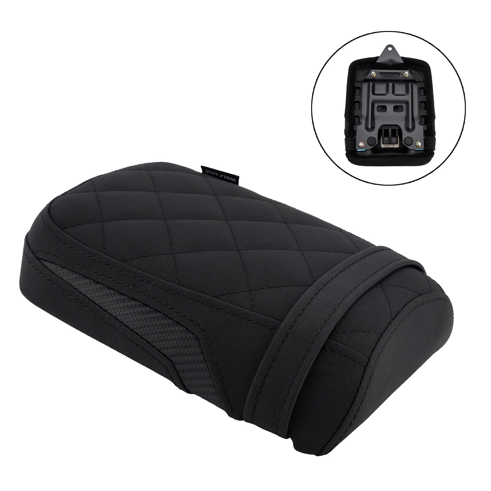 2024-2025 Kawasaki Eliminator 500 Rear Seat Passenger Cushion Flat Pu Black
