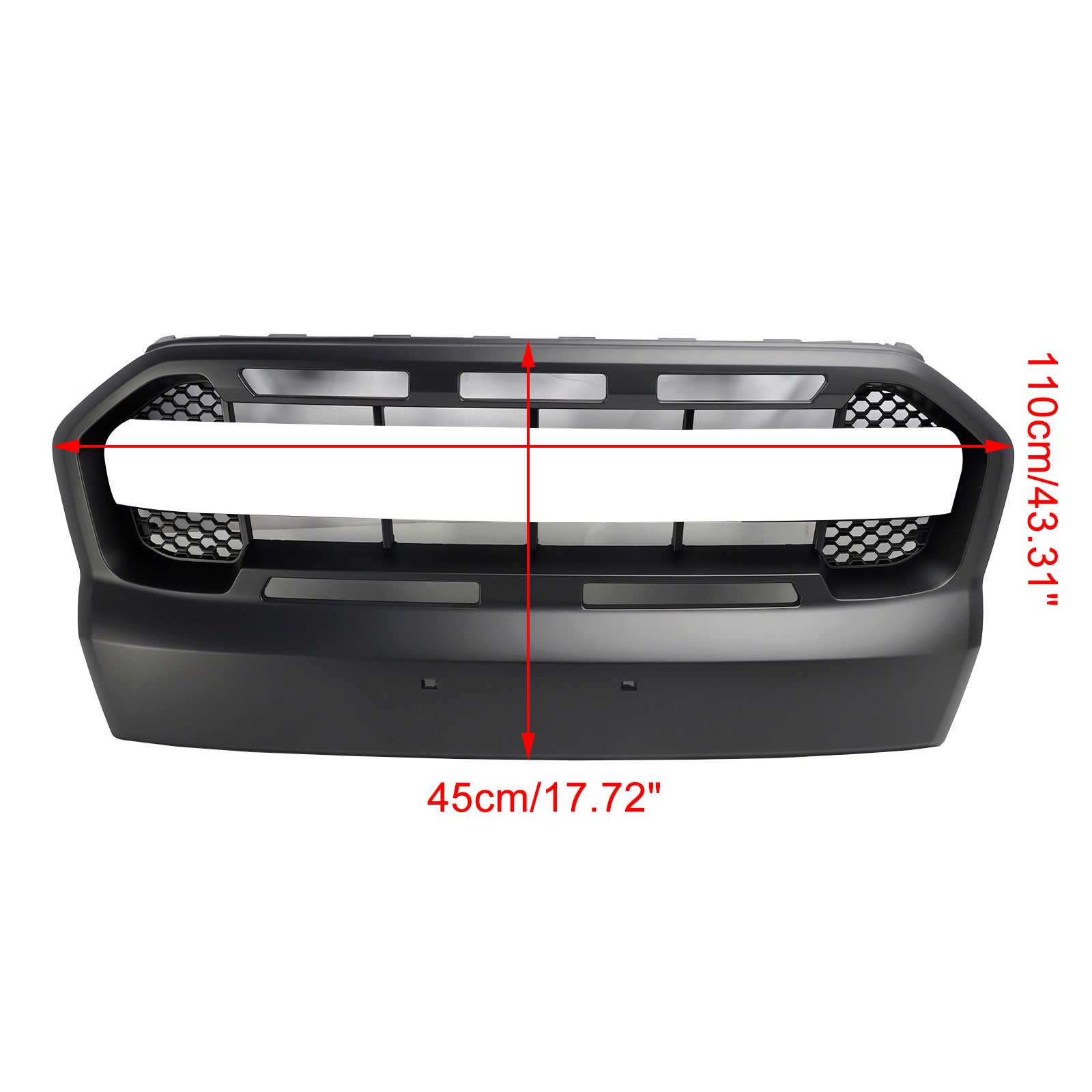 Ford Ranger 2015-2019 T7 Matt Black Ranger Raptor Style Front Bumper Grill
