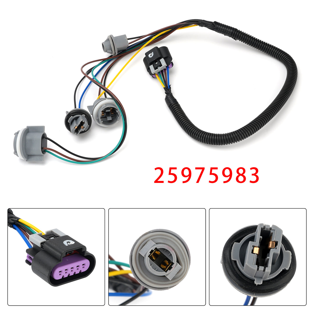 Tail Light Wiring Harness 25975983 For GMC Yukon XL 1500 2500 2007-2014