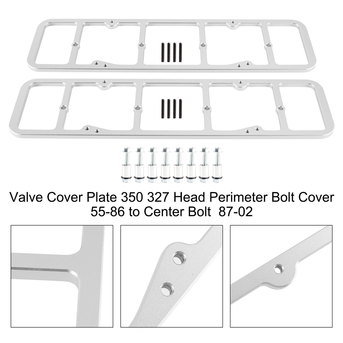 Valve Cover Adapter Compatible with all 1955-1986 perimeter bolt valve covers onto 1987 and newer SBC engines 551542