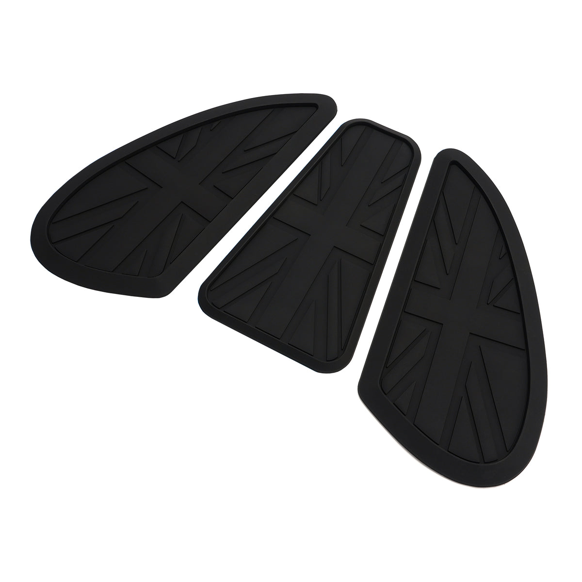 3x Fuel Petrol Tank Custom Knee Pads Union Jack For Bonneville T100 T120 Bobber
