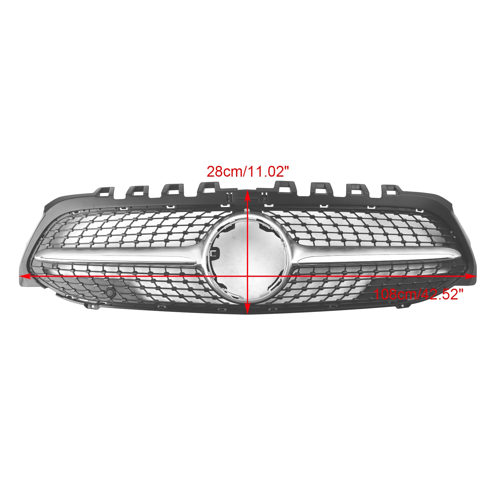 2019-2023 Benz A-Class W177 Black Diamond Front Bumper Grill Grille
