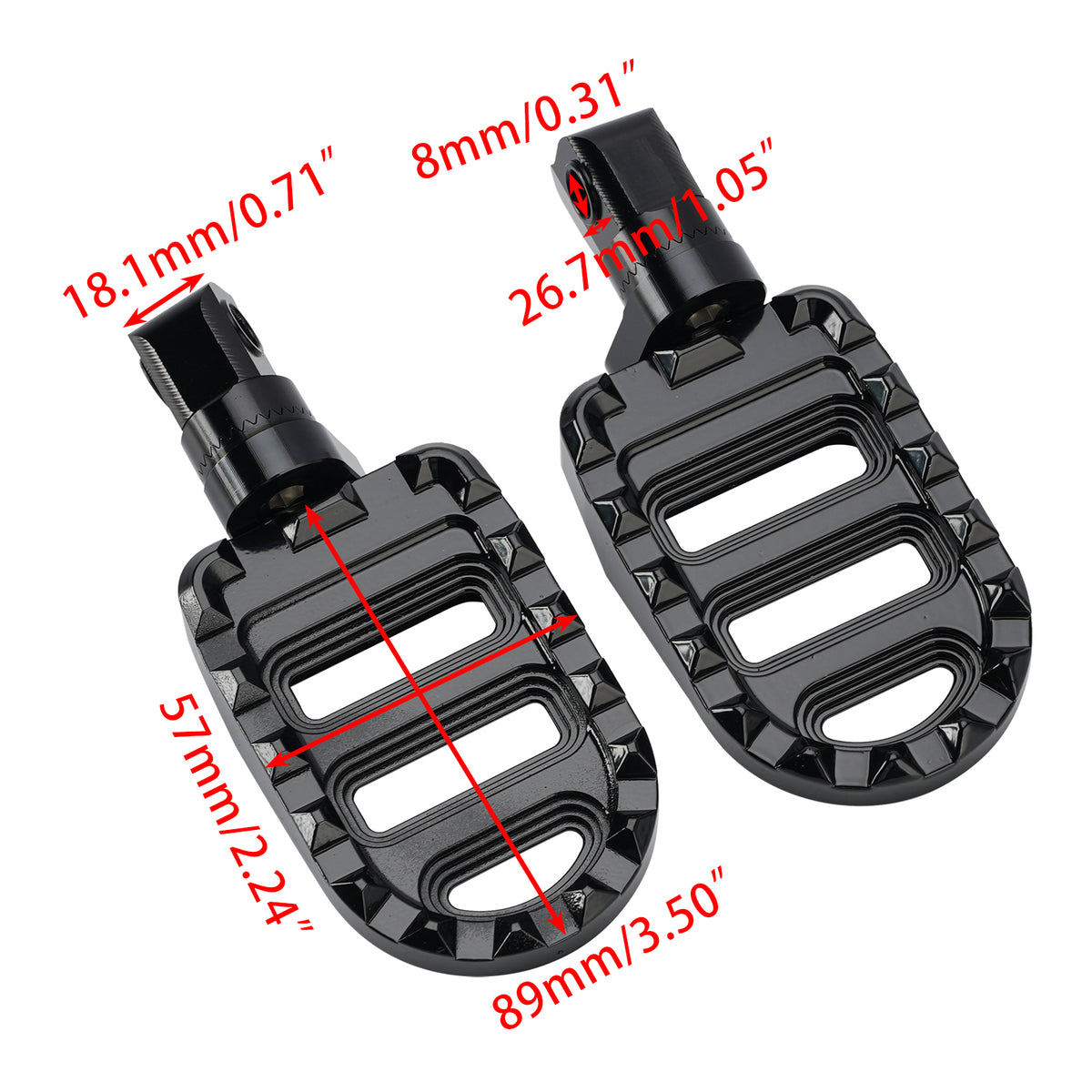 Front/Rear Footrests Foot Peg fit for Meteor 350 2021-2023 Classic 350 2022-2023