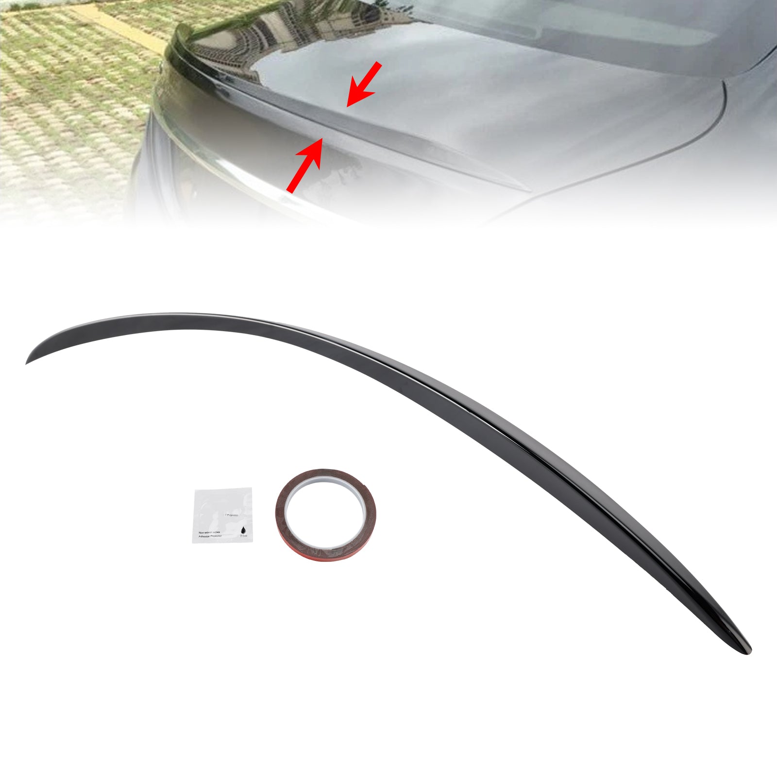 2020+ Mercedes-Benz E-Class W213 E63 Style Gloss Black Rear Boot Spoiler