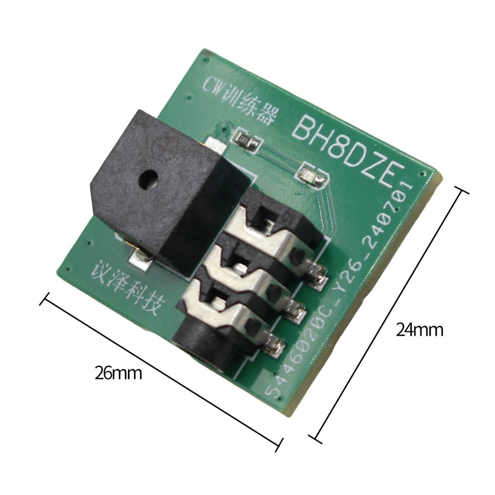 Mini CW Trainer Morse Code Trainer Hand Key Trainer Oscillator Button w Battery