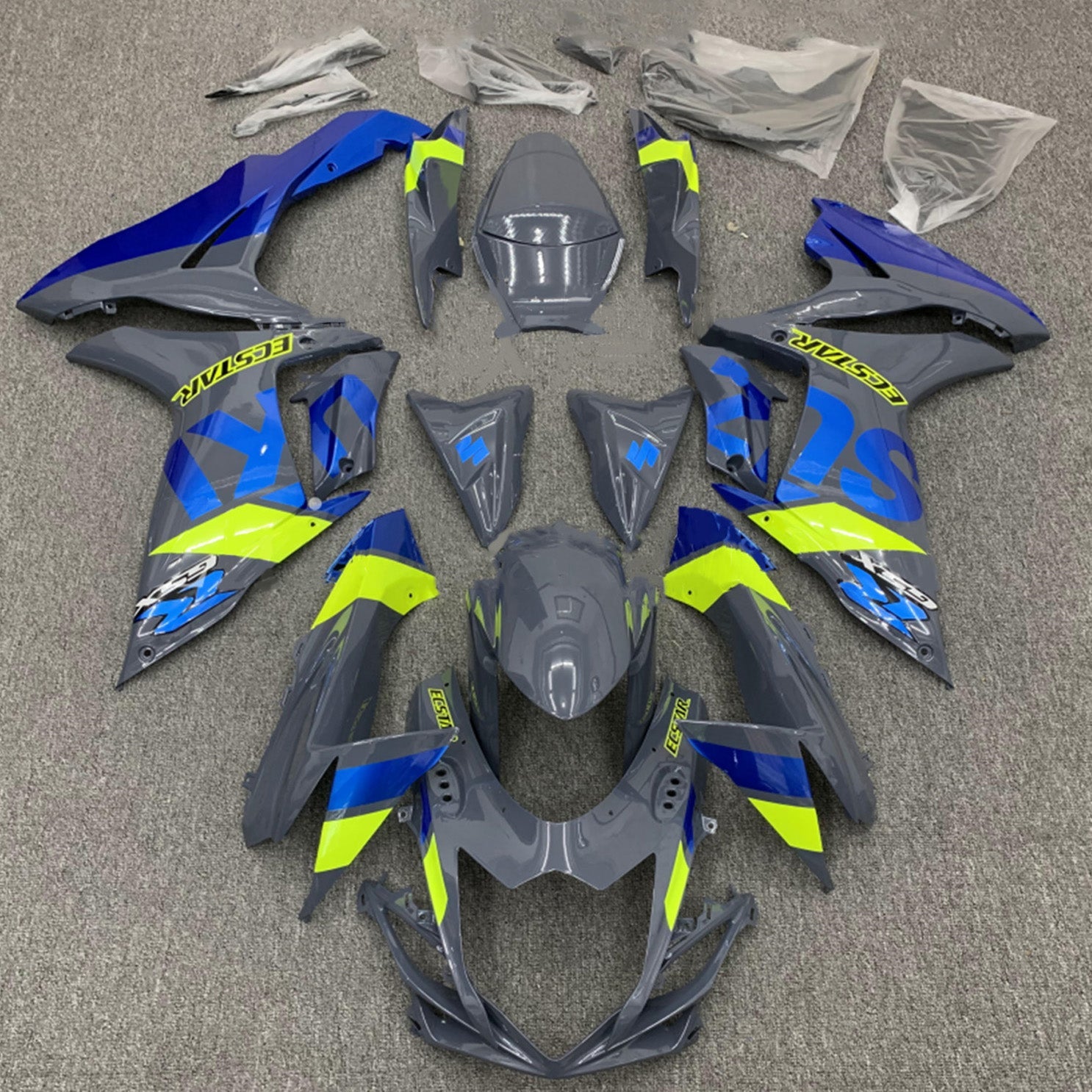 Amotopart Suzuki GSXR 600/750 2011-2024 K11 Fairing Kit Bodywork Plastic ABS