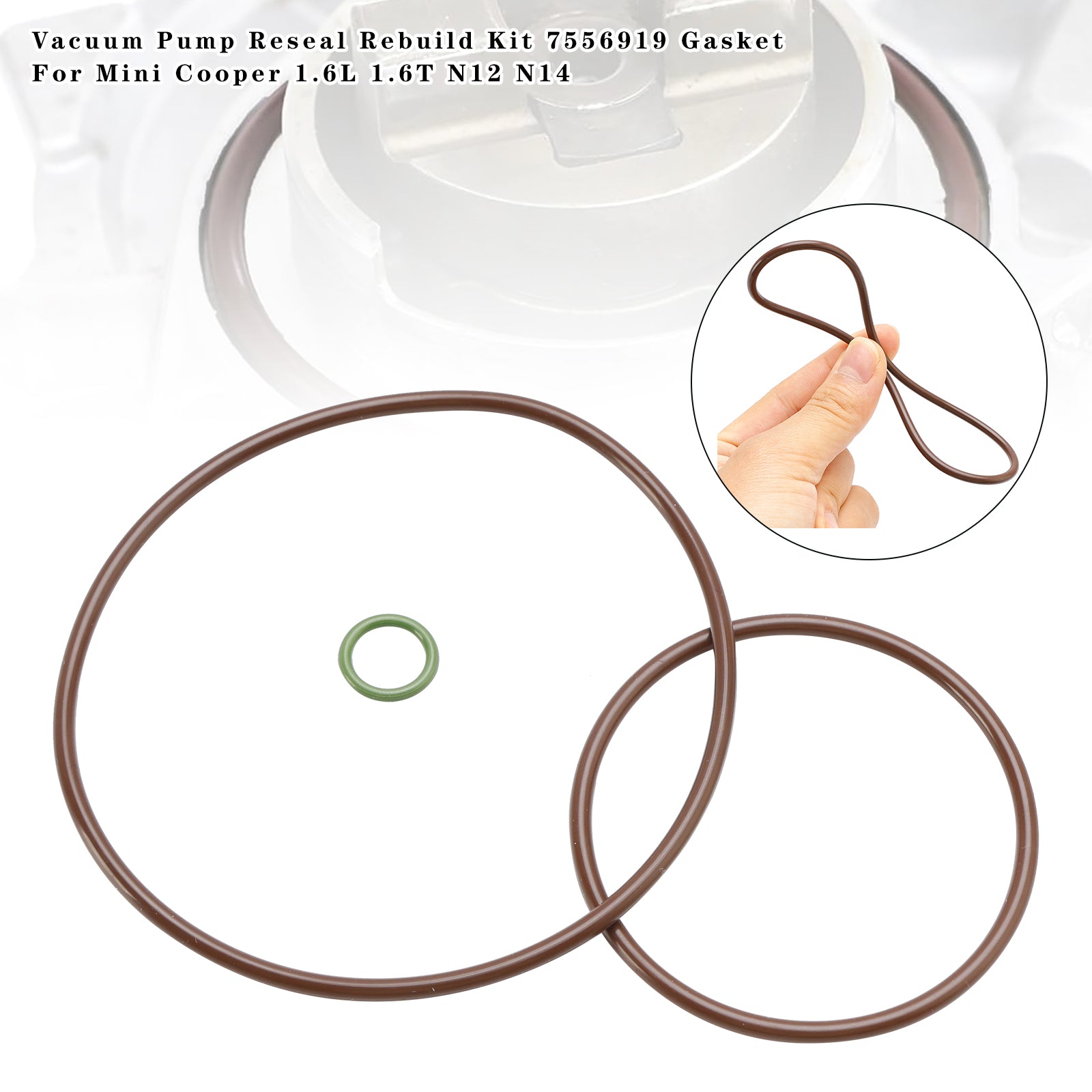 Vacuum Pump Reseal Rebuild Kit 7556919 Gasket For Mini Cooper 1.6L 1.6T N12 N14