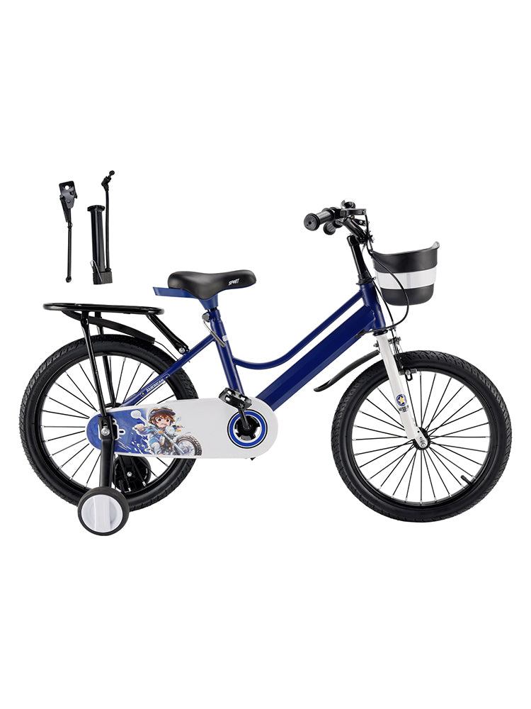 16"/18" Kids Bike for Boys and Girls with auxiliary wheels & Rack & Basket