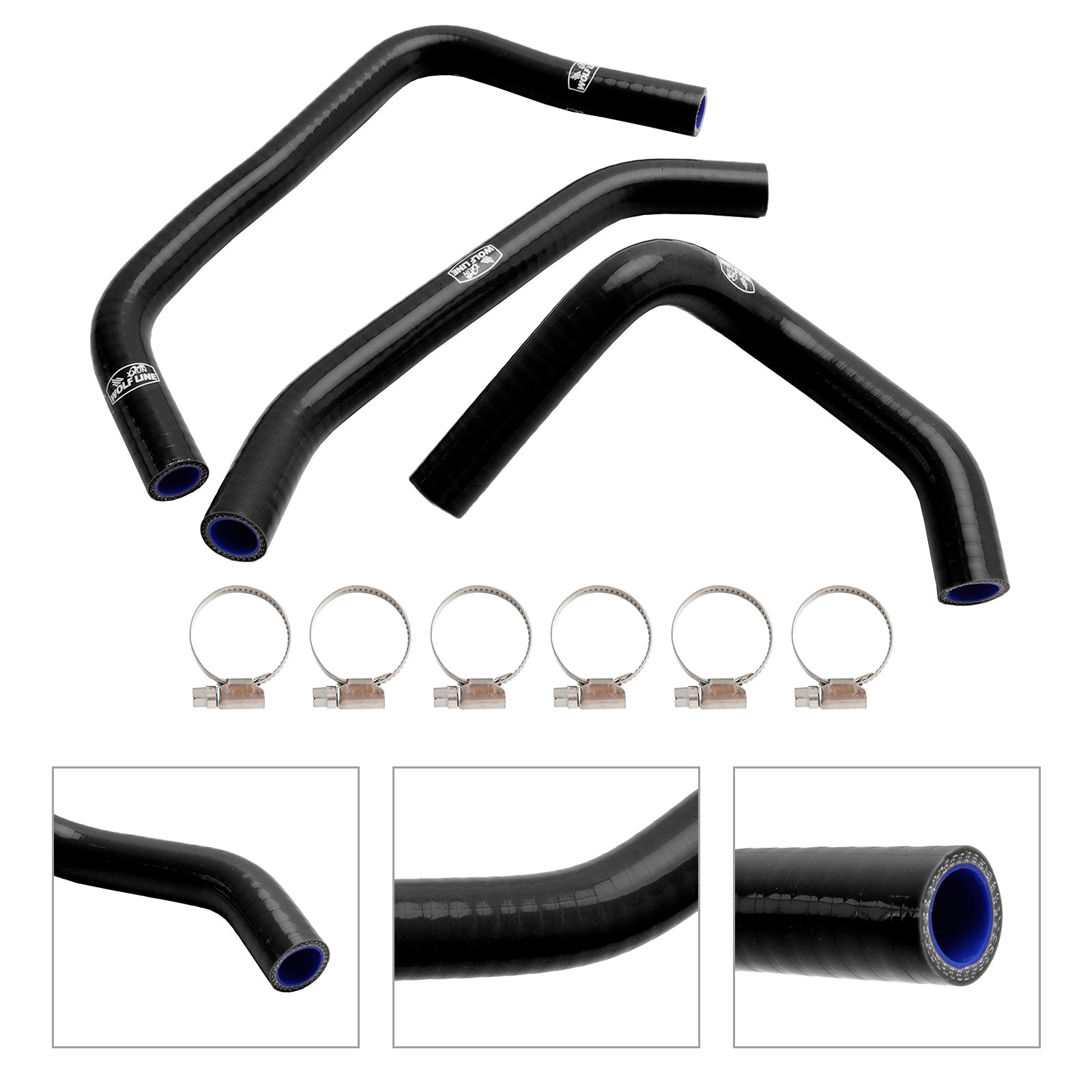 Silicone Radiator coolant Hose kit For Kawasaki ZX4R ZX-4RR 2023-2024