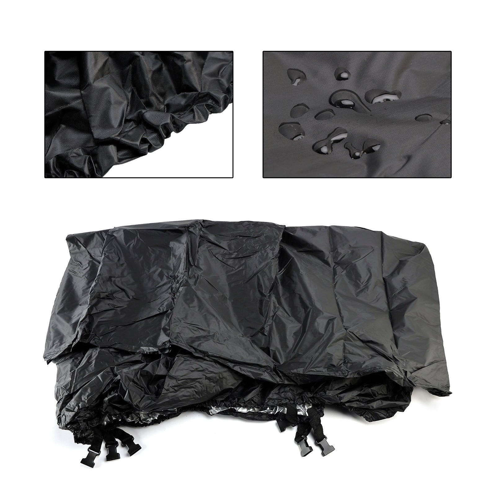 Universal Waterproof Duty Boat Cover 16-18Ft Black For Fishing Boat Shelter