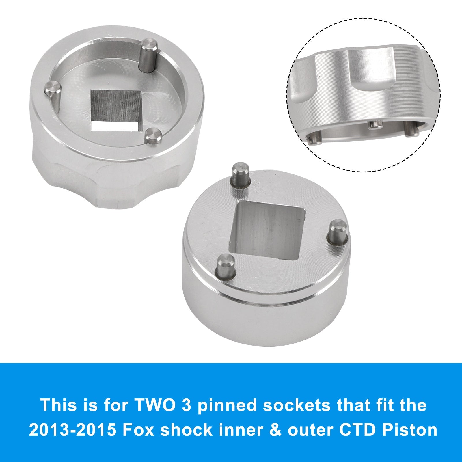 3 pin CTD piston set- Inner & Outer Sockets 398-00-348 & 398-00-504 For Fox