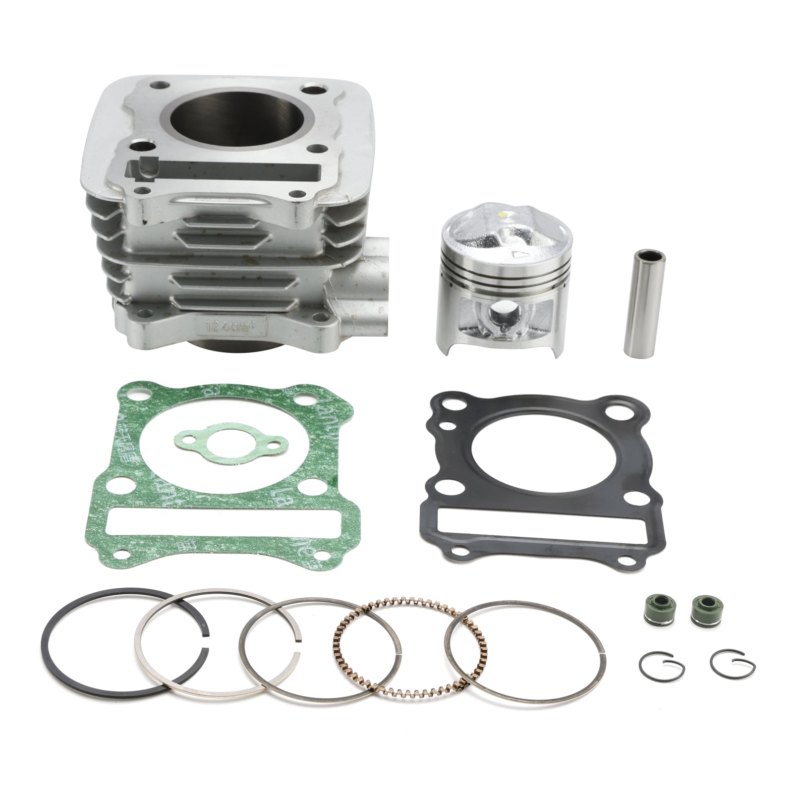 125cc Cylinder Domed Piston Kit For Suzuki GN 125 1994-2001 GS 125 1982-1999