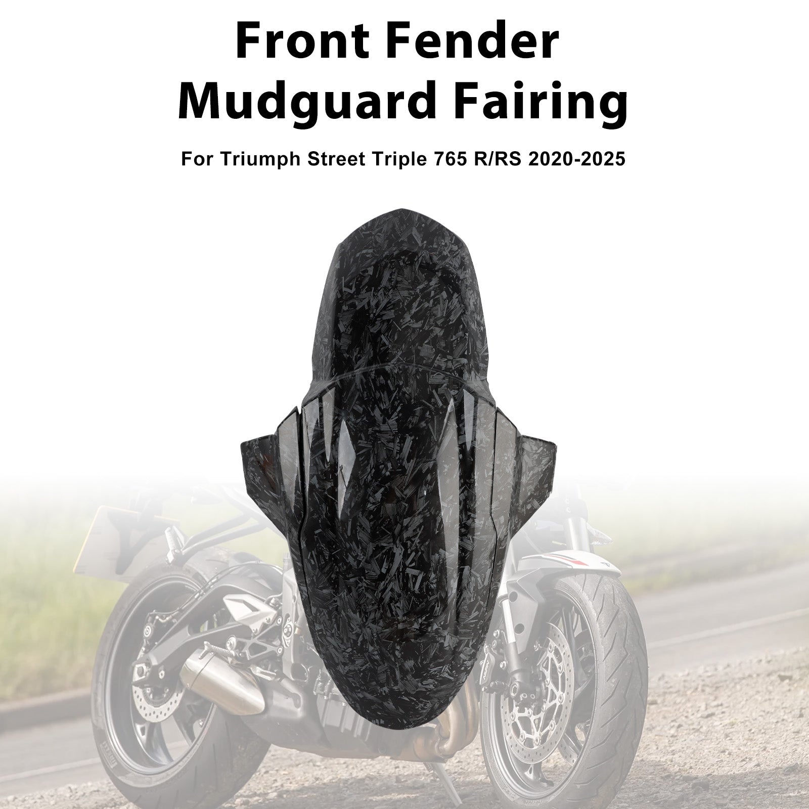 2020-2025 Street Triple 765 R RS Front Fender Mudguard Fairing