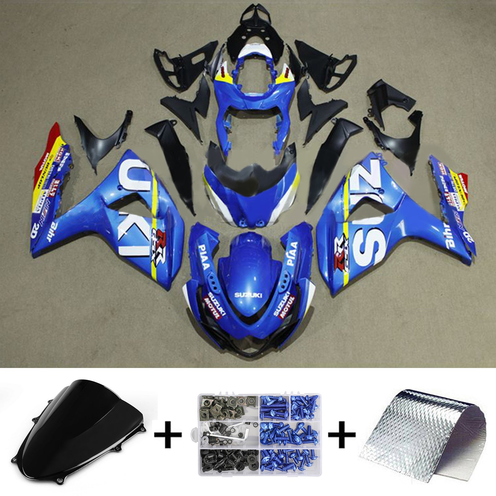 أموتوبارت سوزوكي GSXR1000 2009-2016 K9 الهدايا المجمعة هيكل السيارة البلاستيك ABS